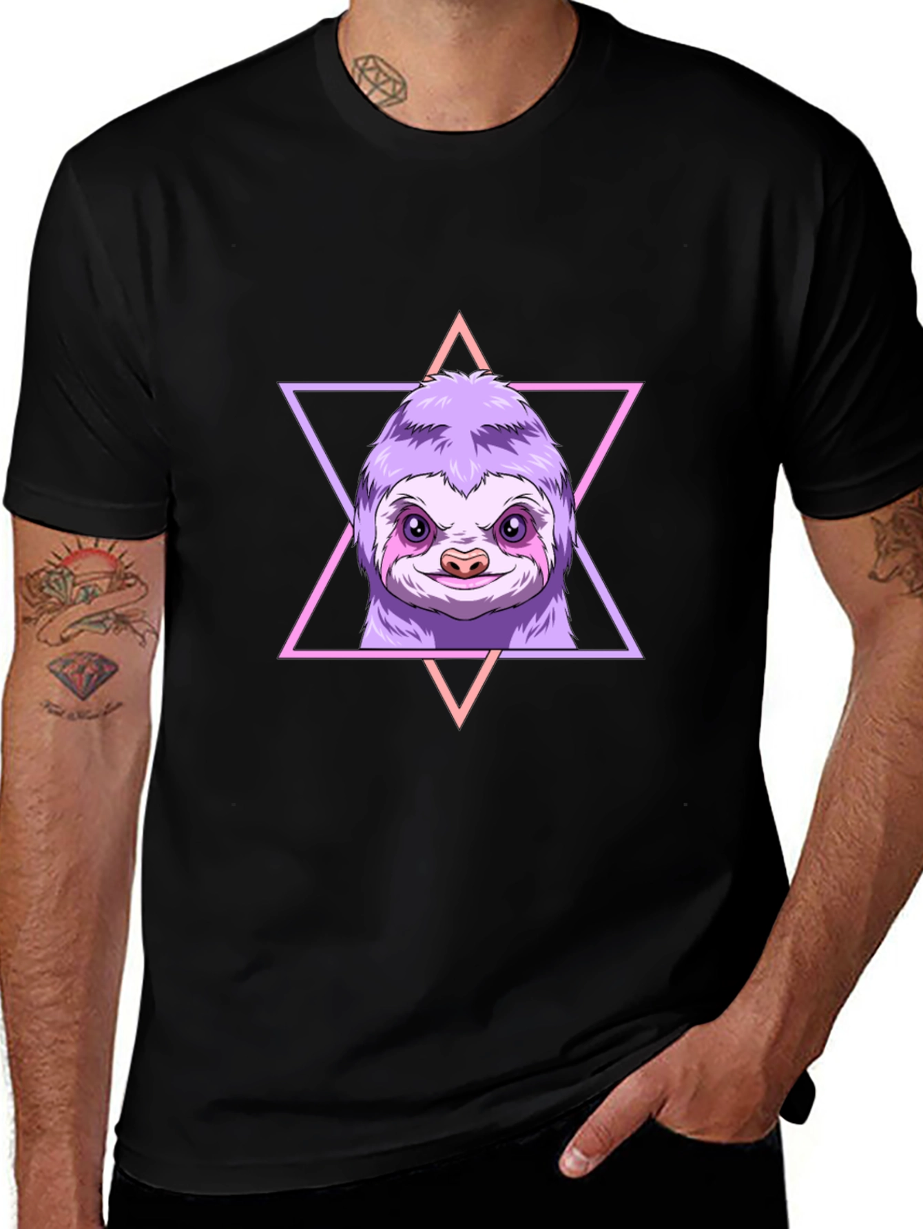 Sloth Graphic Tee - Relaxed Style