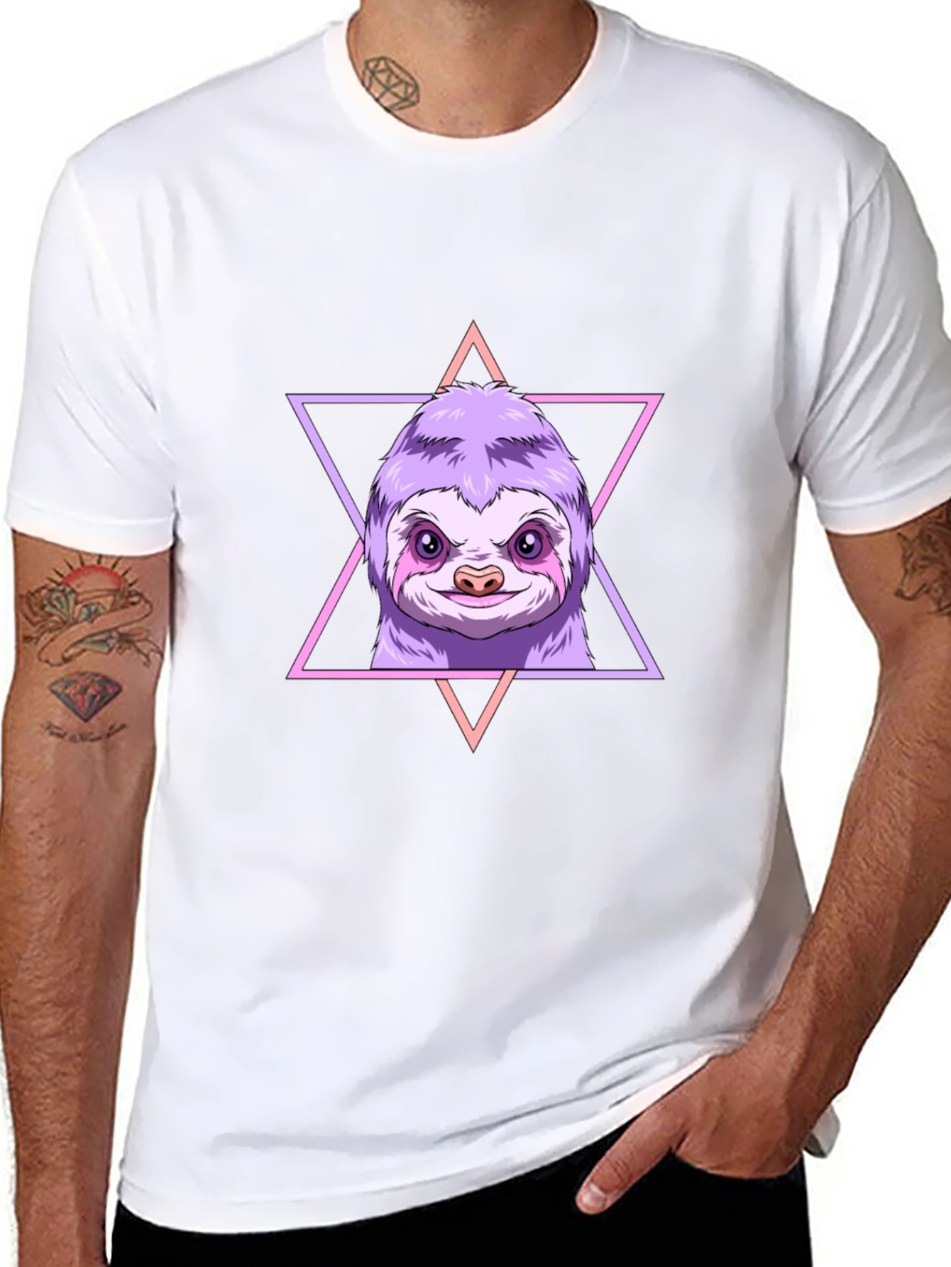 Sloth Graphic Tee - Relaxed Style