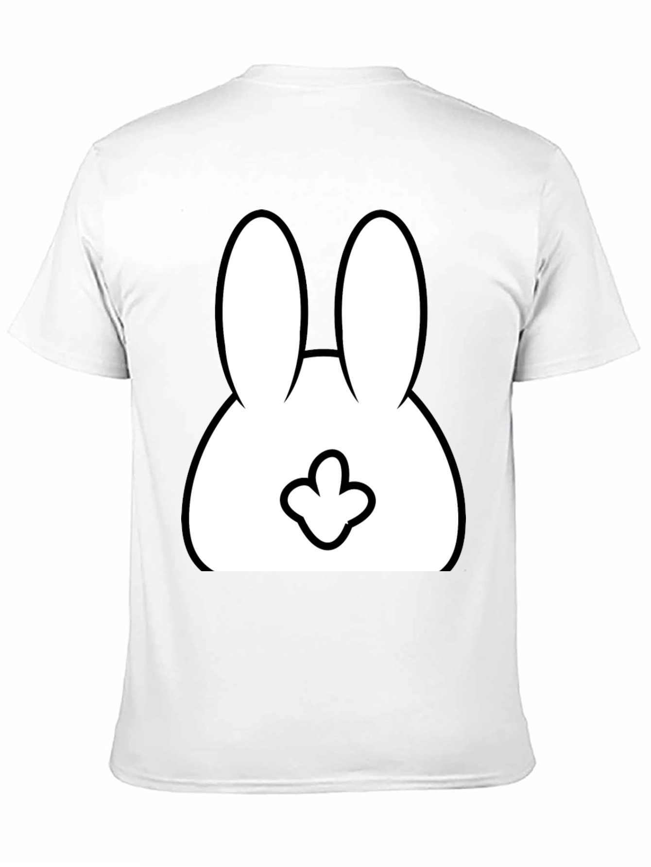 Funny Bunny Graphic T-Shirt - Black Cotton Tee