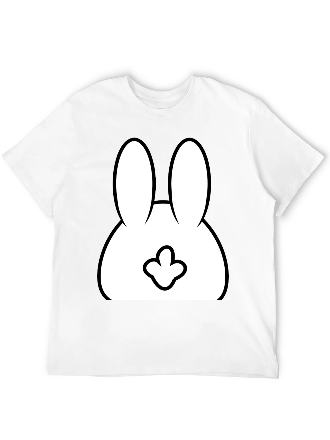 Funny Bunny Graphic T-Shirt - Black Cotton Tee