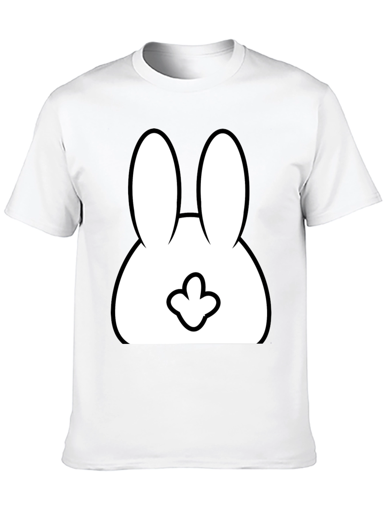 Funny Bunny Graphic T-Shirt - Black Cotton Tee