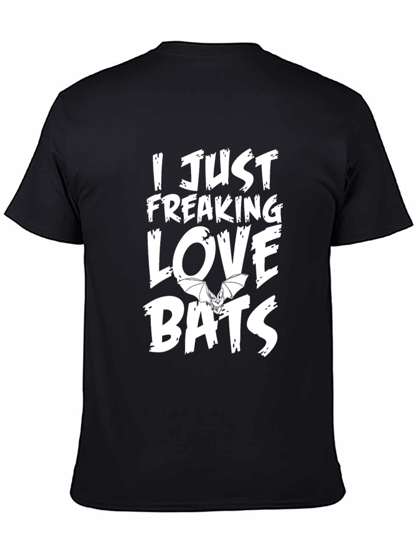 I Just Freaking Love Bats T-Shirt - Black