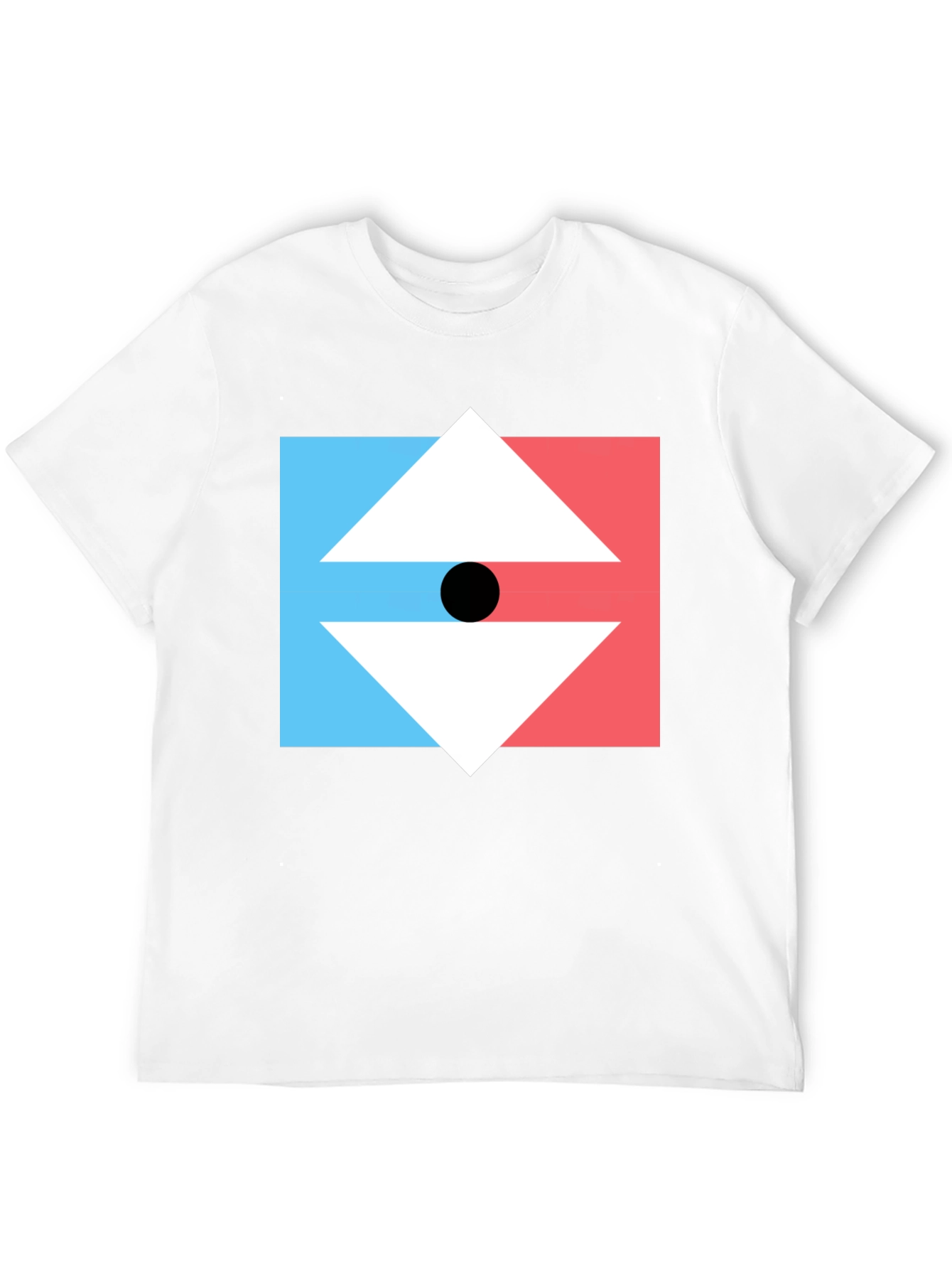 Geometric Arrow Graphic Tee - Mens Black T-Shirt