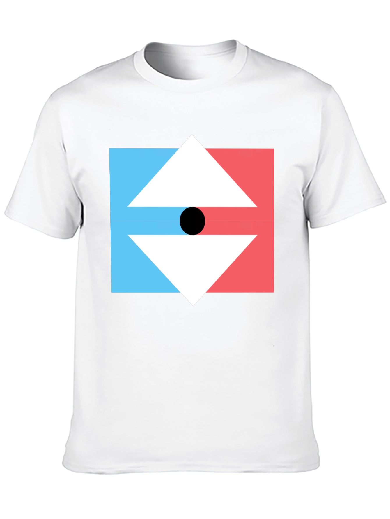 Geometric Arrow Graphic Tee - Mens Black T-Shirt
