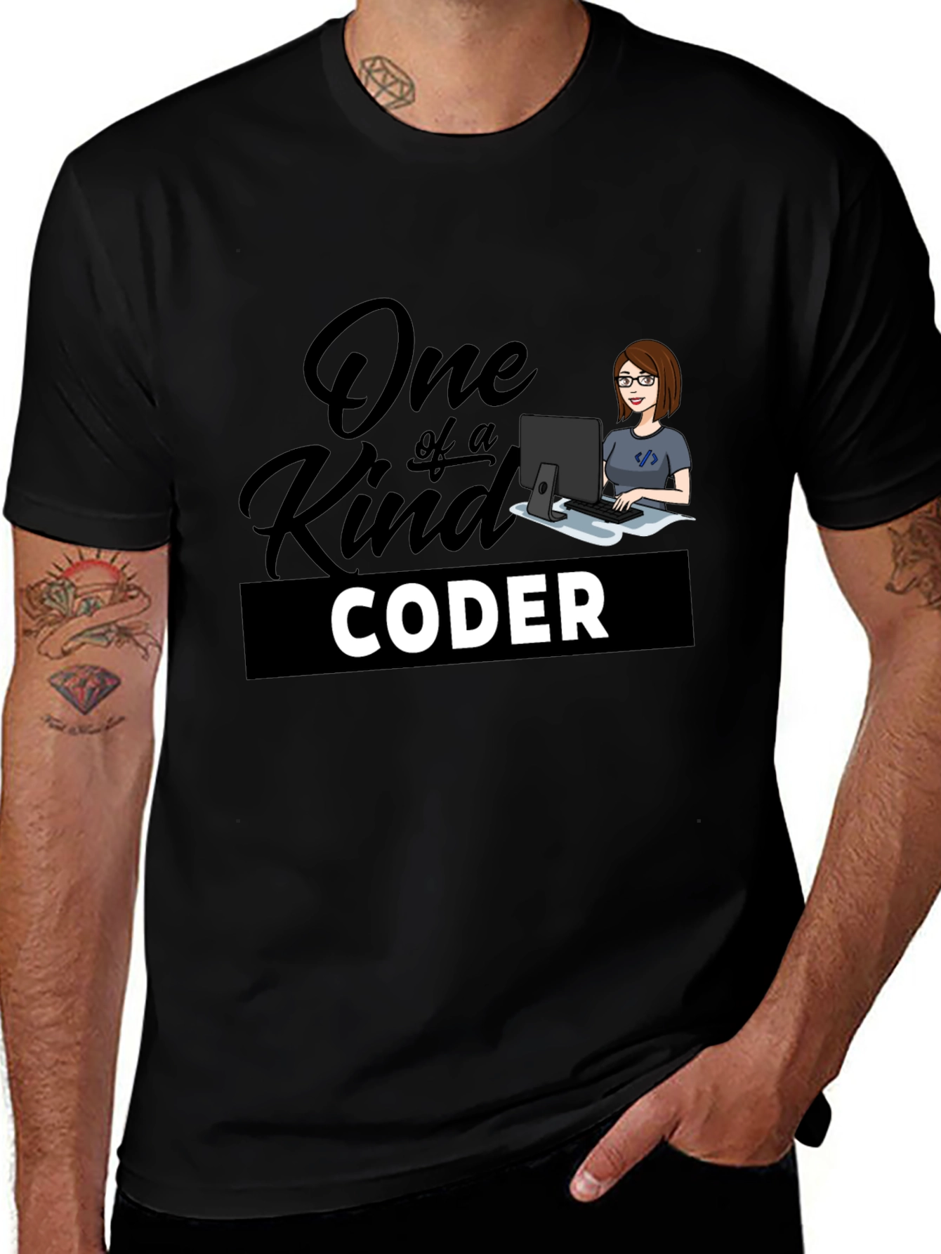 One of a Kind Coder T-Shirt - Black
