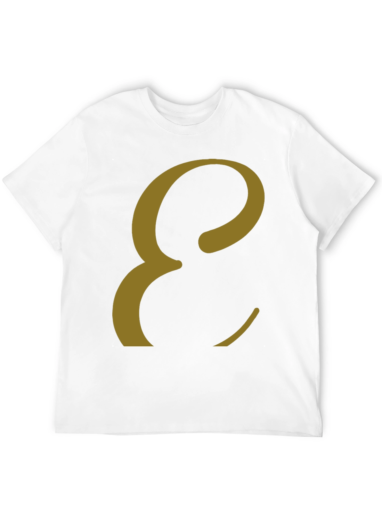 Elegant Letter E T-Shirt - Stylish Graphic Tee