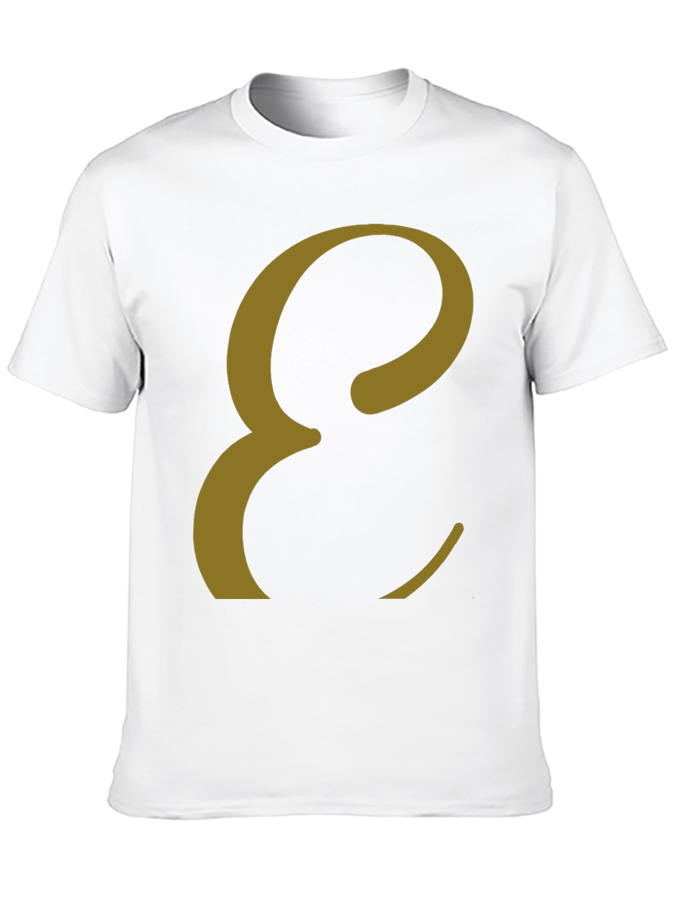 Elegant Letter E T-Shirt - Stylish Graphic Tee