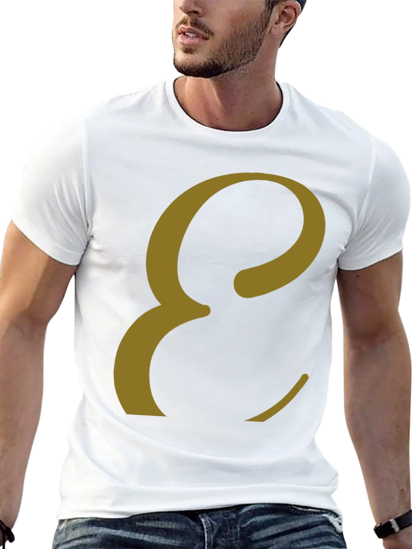 Elegant Letter E T-Shirt - Stylish Graphic Tee