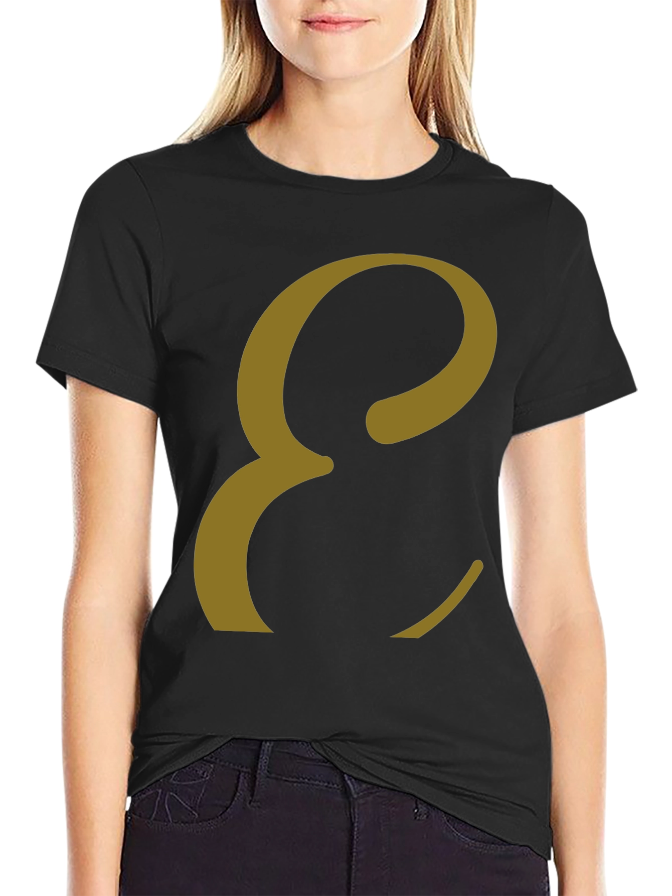 Elegant Letter E T-Shirt - Stylish Graphic Tee