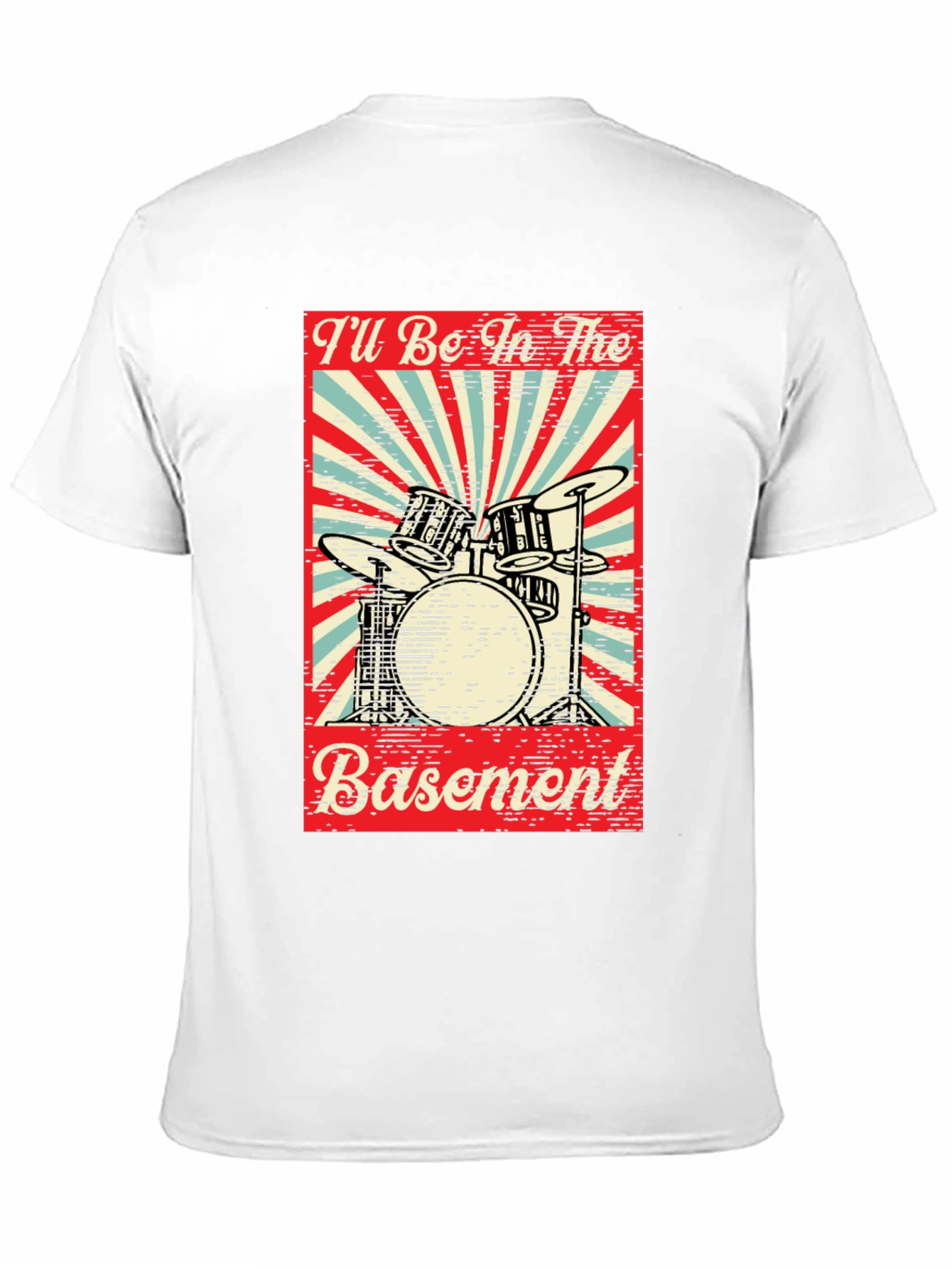 Drumset Basement Graphic Tee - Black