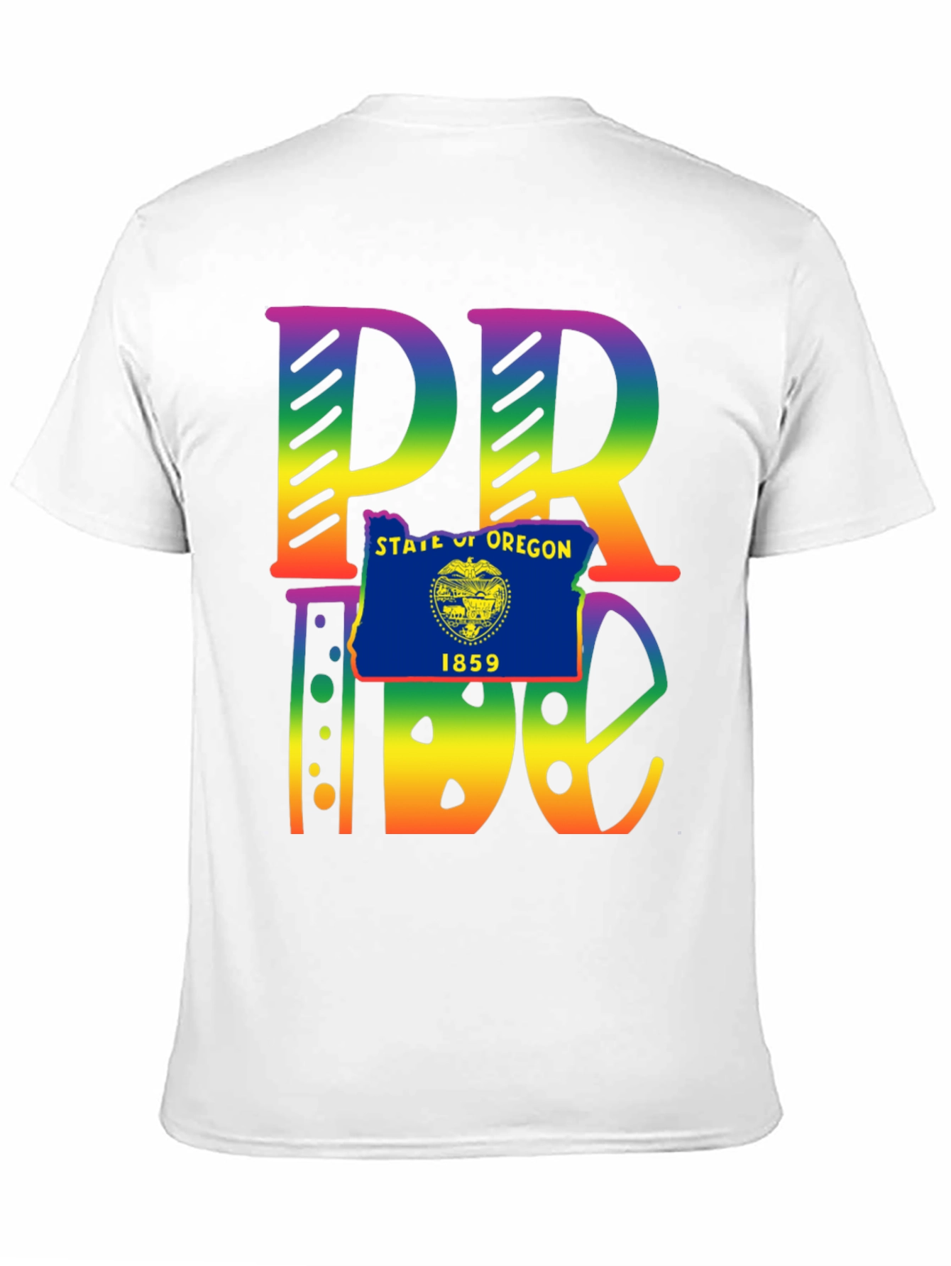 Oregon Pride T-Shirt - Rainbow Graphic Tee