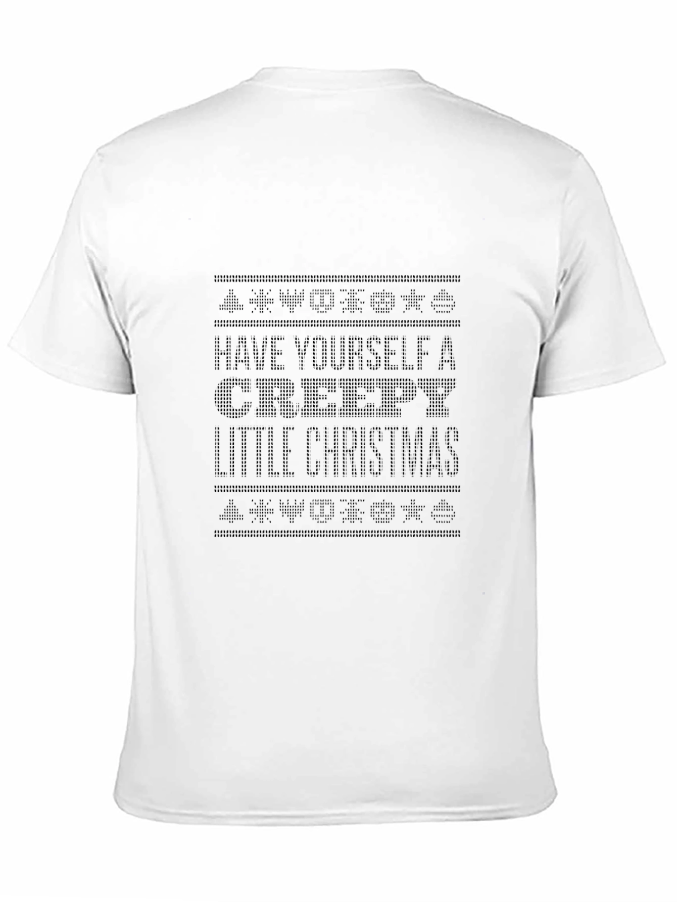 Creepy Christmas Graphic Tee - Soft Black Cotton Shirt