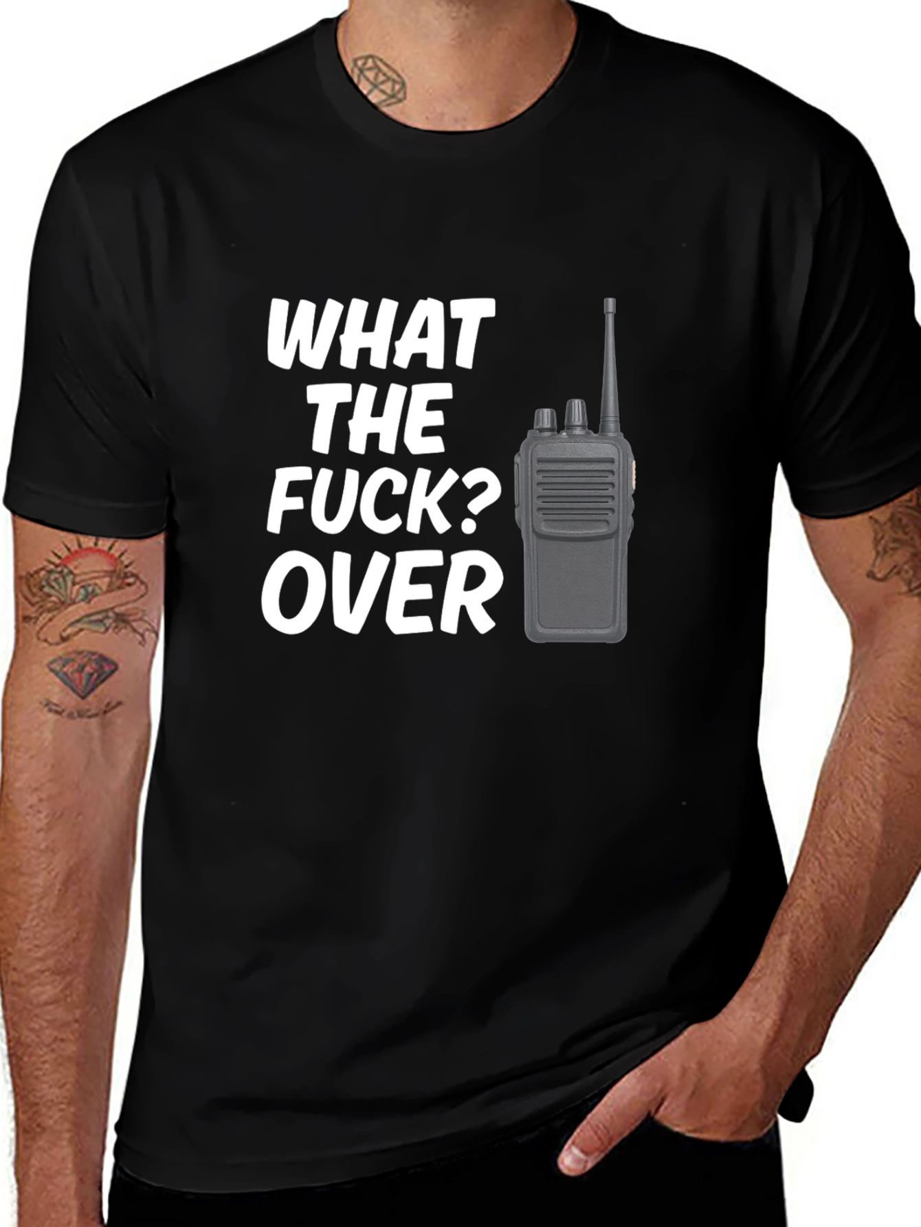 Funny What the F*ck? Over Radio Operator T-Shirt