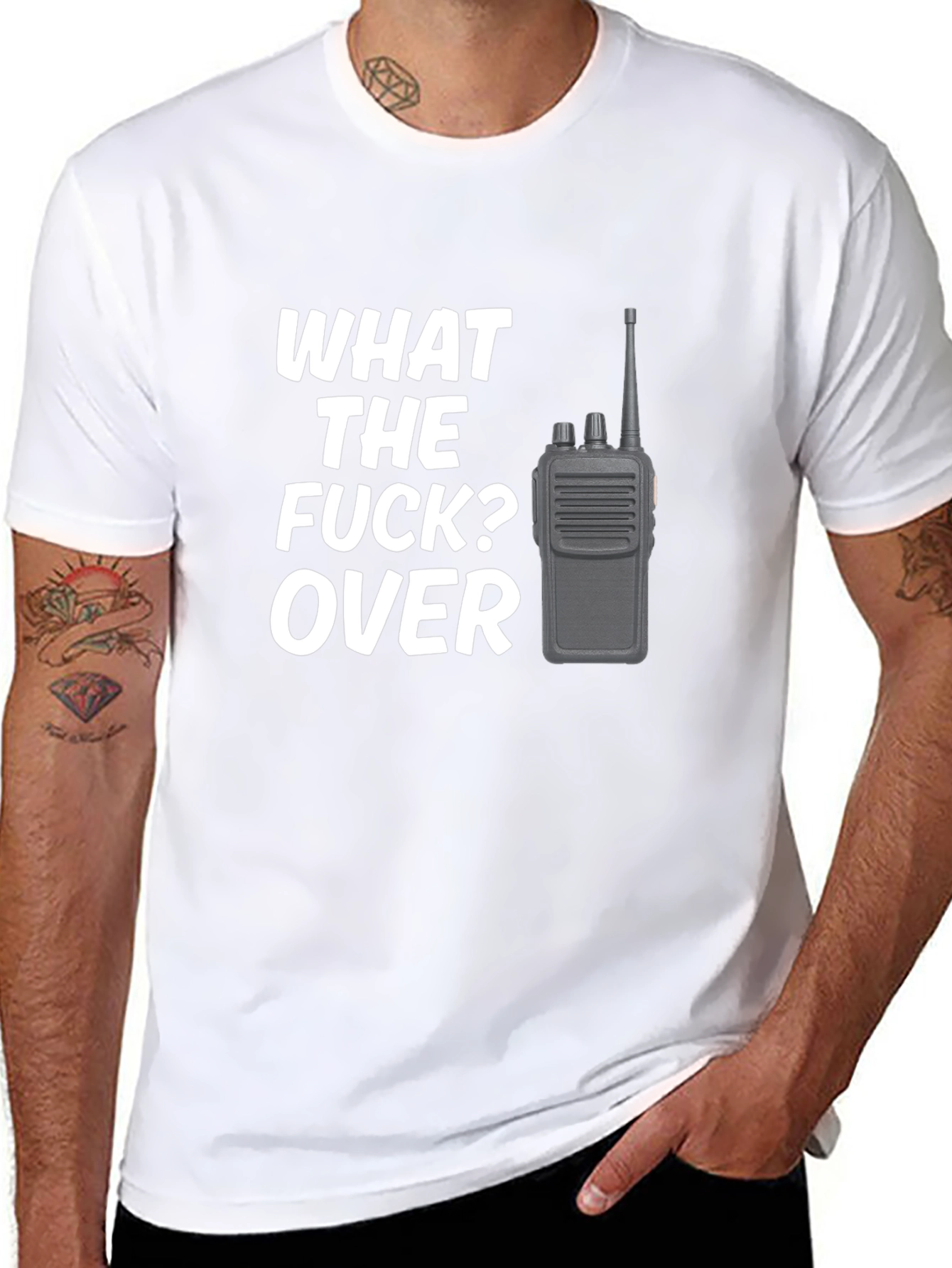 Funny What the F*ck? Over Radio Operator T-Shirt