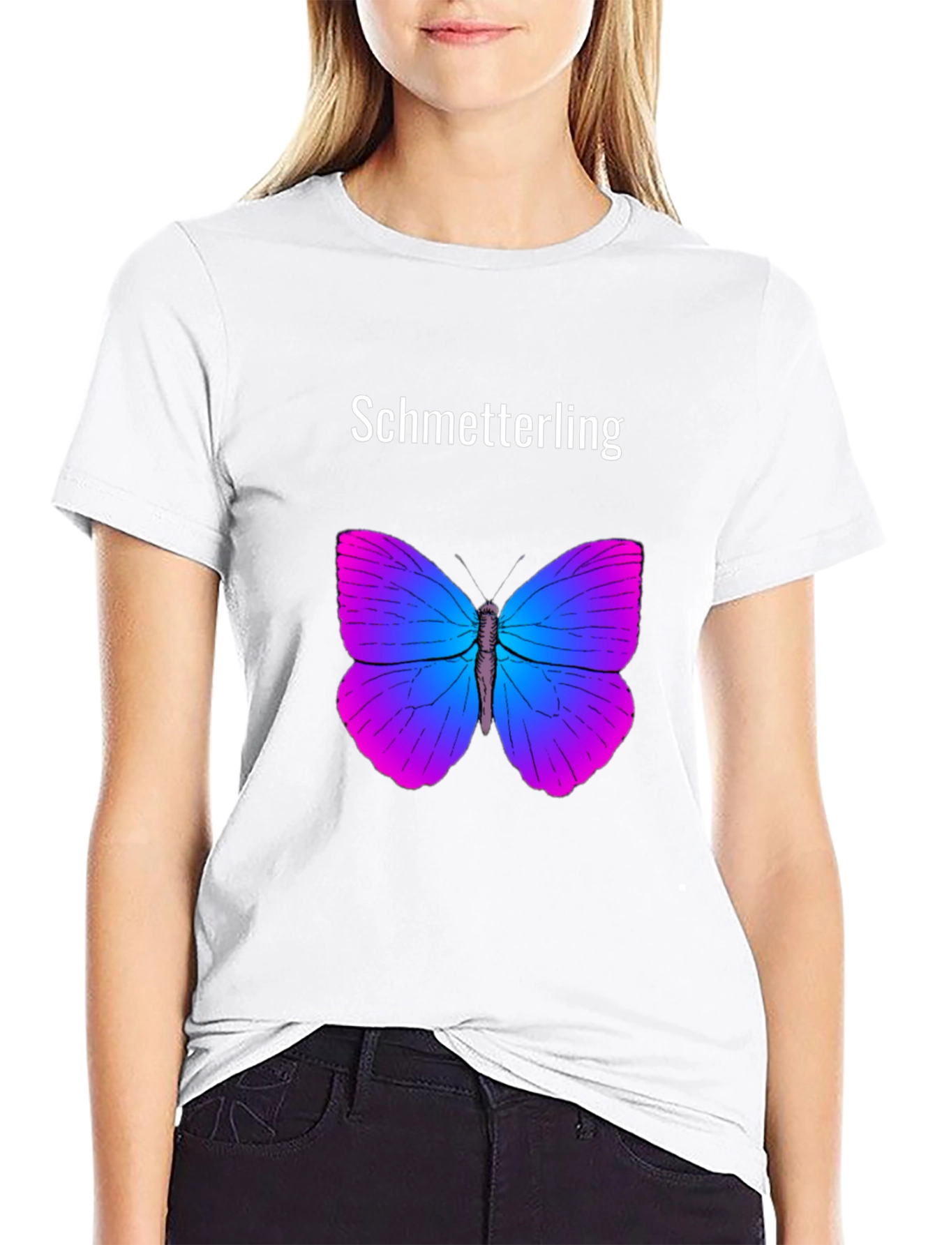 Butterfly Graphic Print T-Shirt