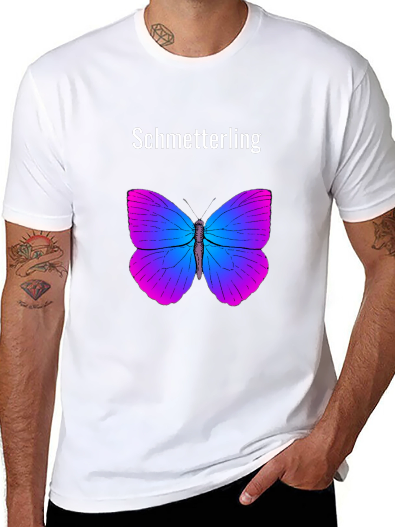 Butterfly Graphic Print T-Shirt