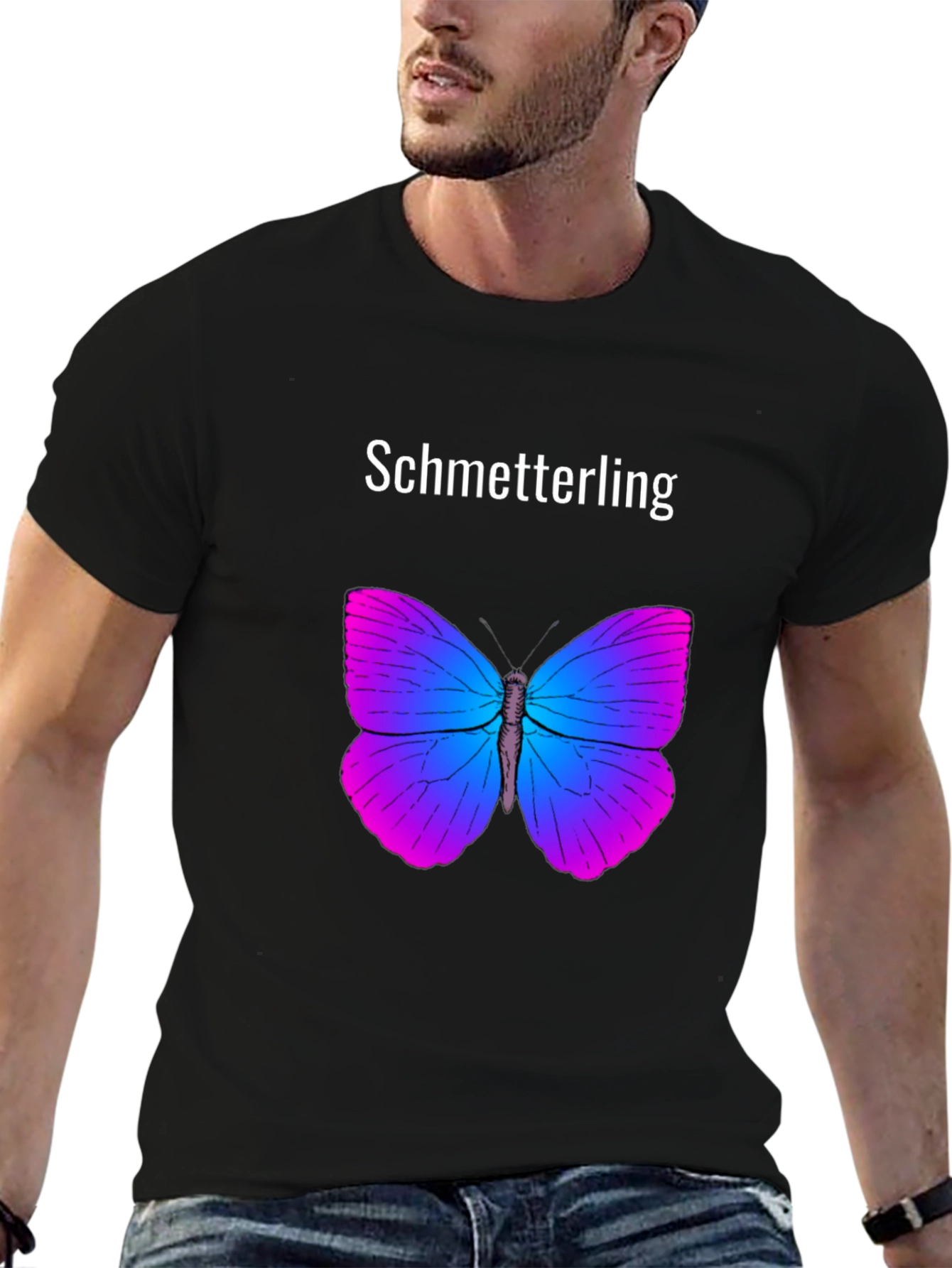Butterfly Graphic Print T-Shirt