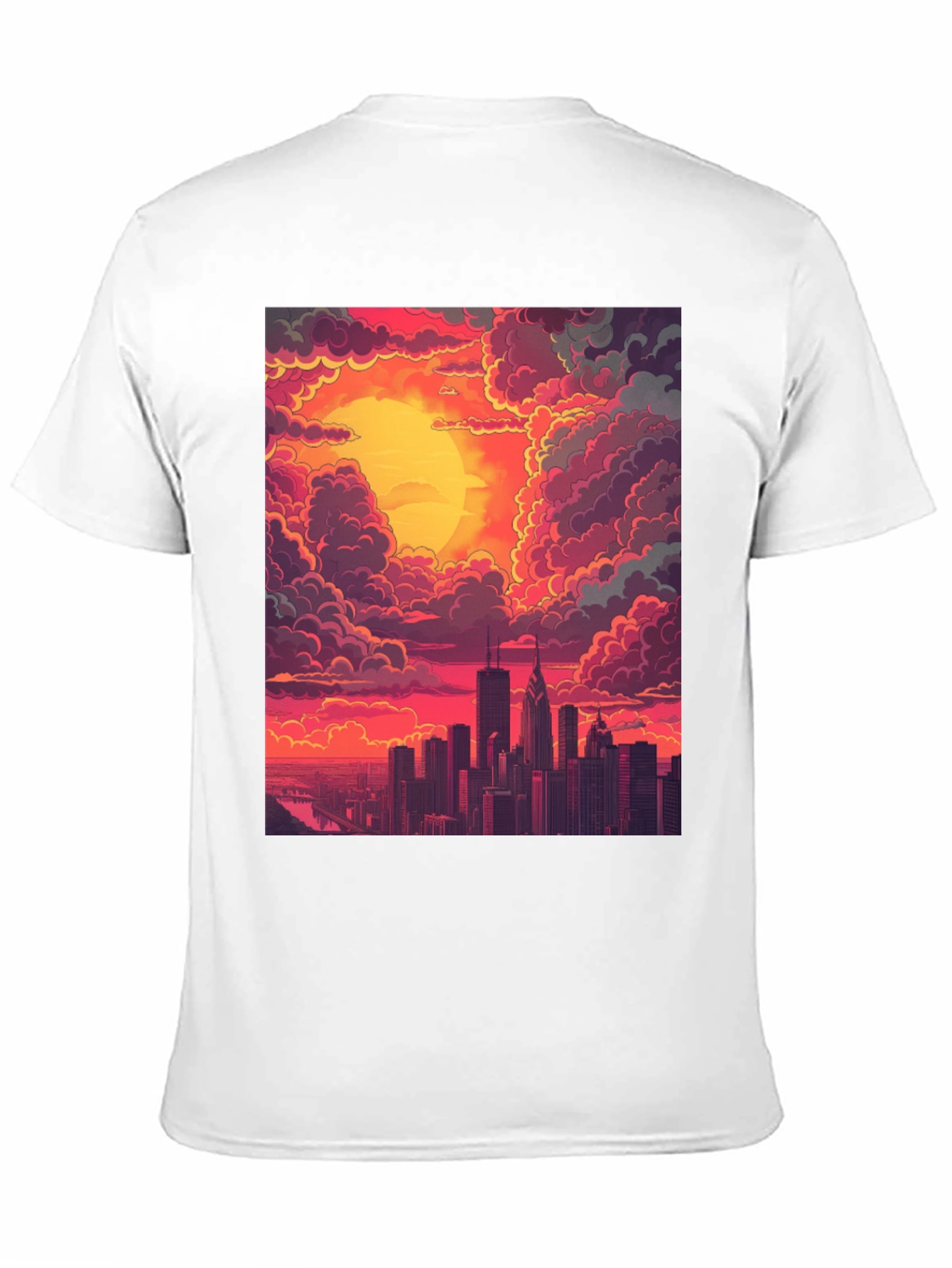 Cityscape Sunset Graphic Tee