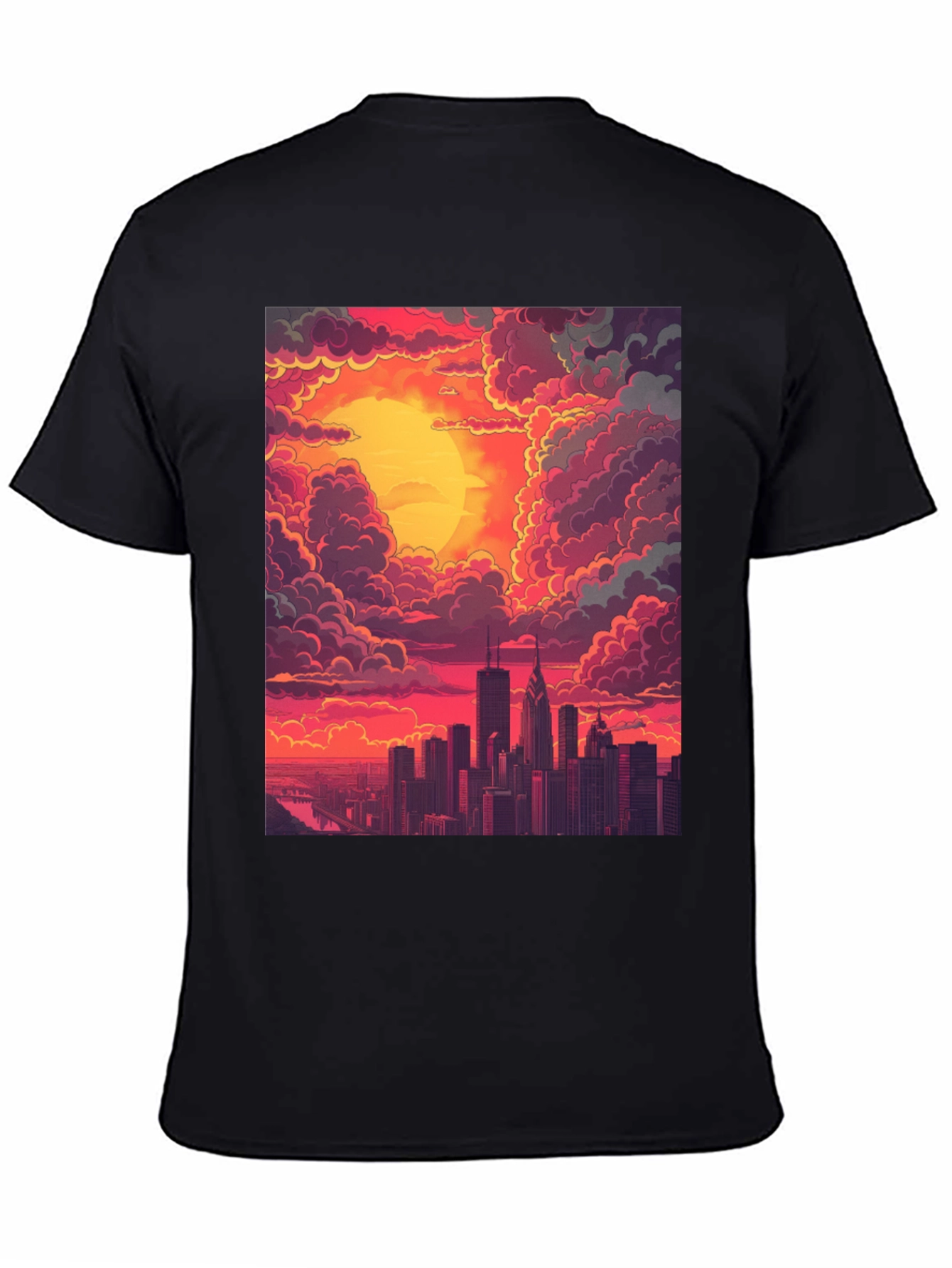 Cityscape Sunset Graphic Tee