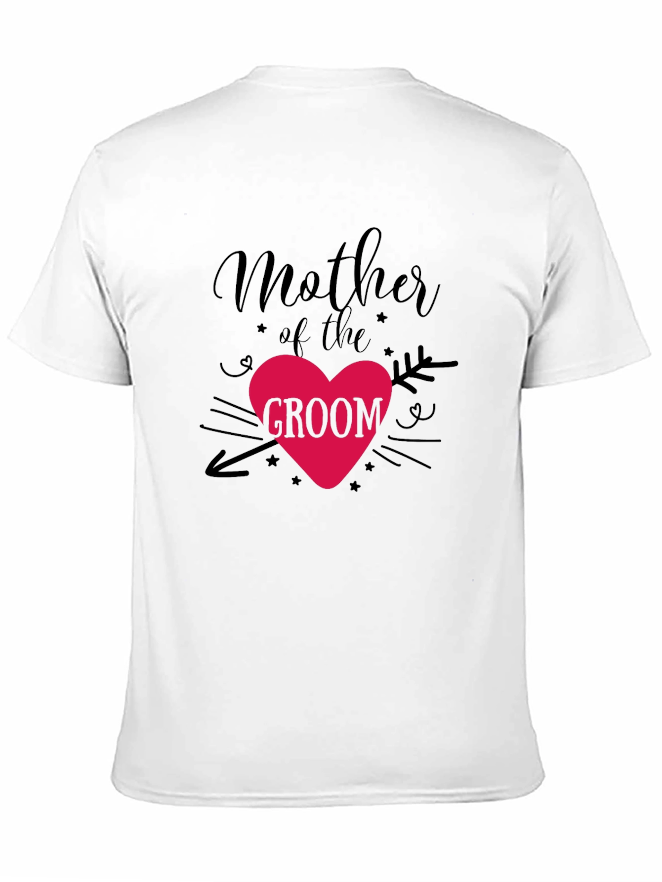 Mother of the Groom T-Shirt - Heart Design