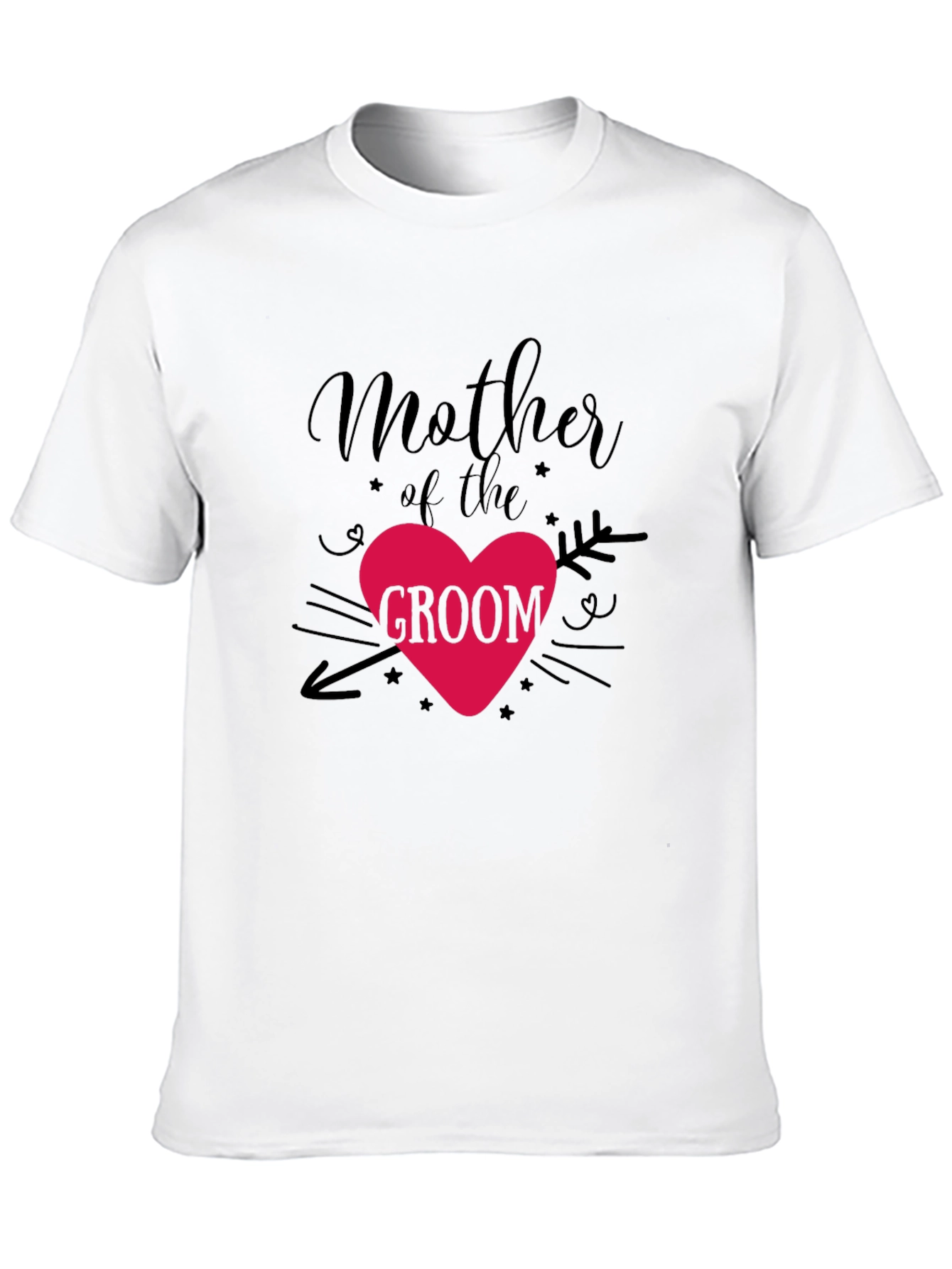 Mother of the Groom T-Shirt - Heart Design