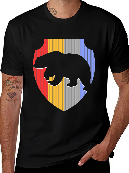 Bear Silhouette Shield Graphic Tee