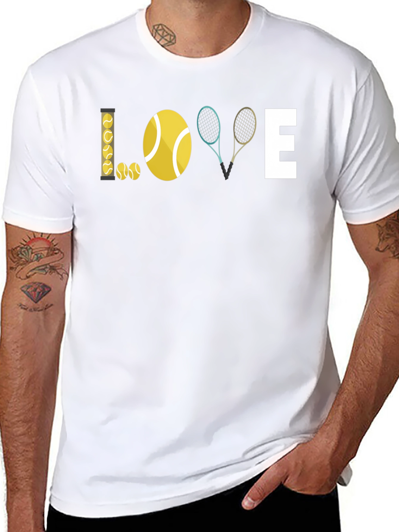 Tennis Love Graphic T-Shirt - Stylish Sporty Tee