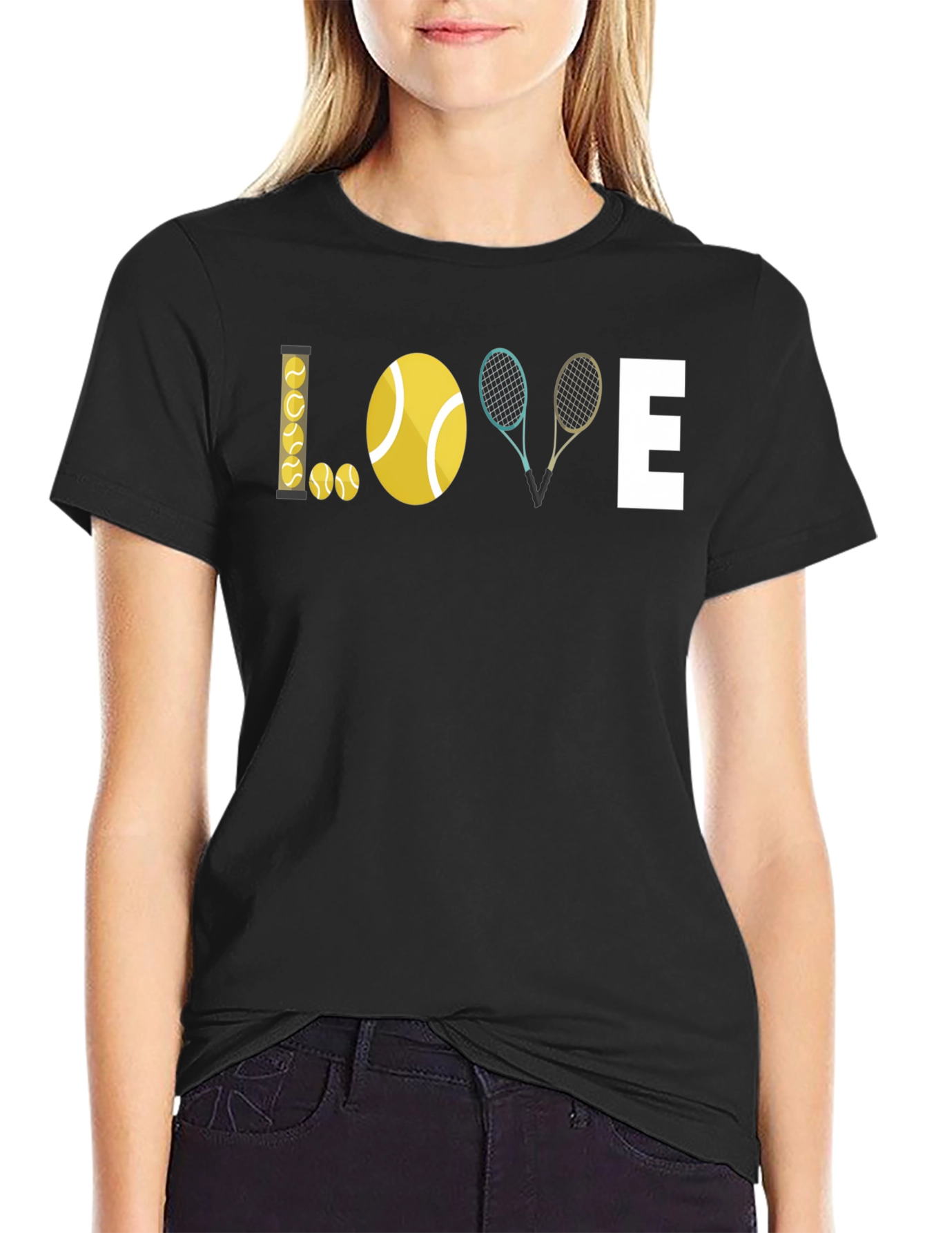 Tennis Love Graphic T-Shirt - Stylish Sporty Tee
