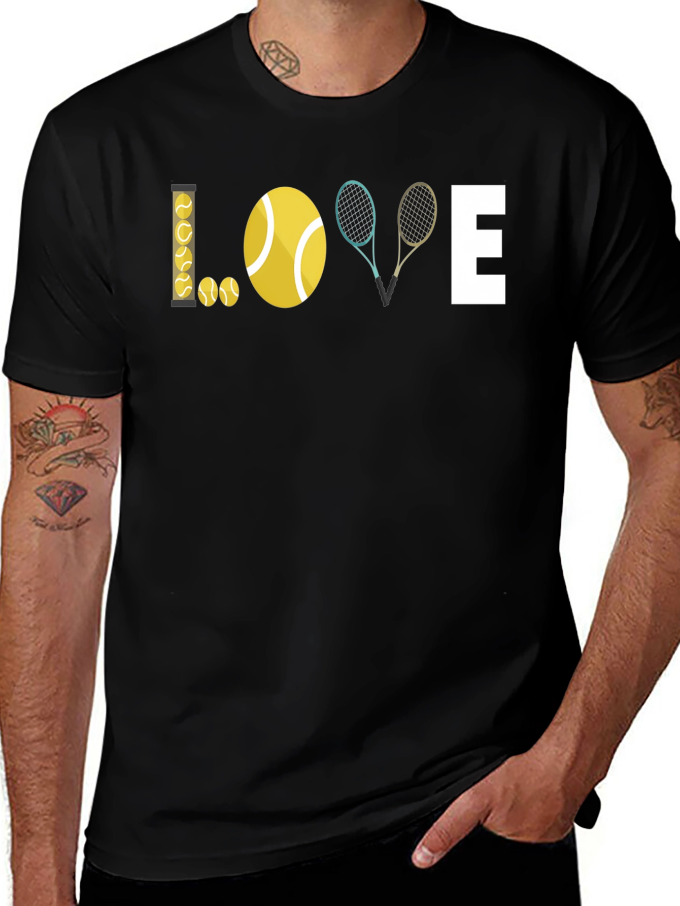Tennis Love Graphic T-Shirt - Stylish Sporty Tee