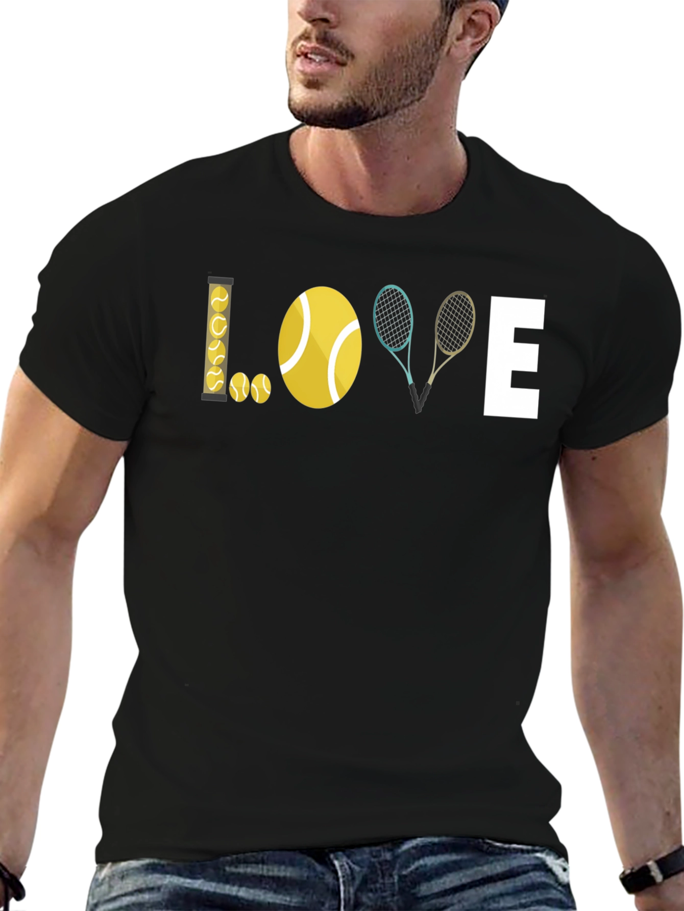 Tennis Love Graphic T-Shirt - Stylish Sporty Tee