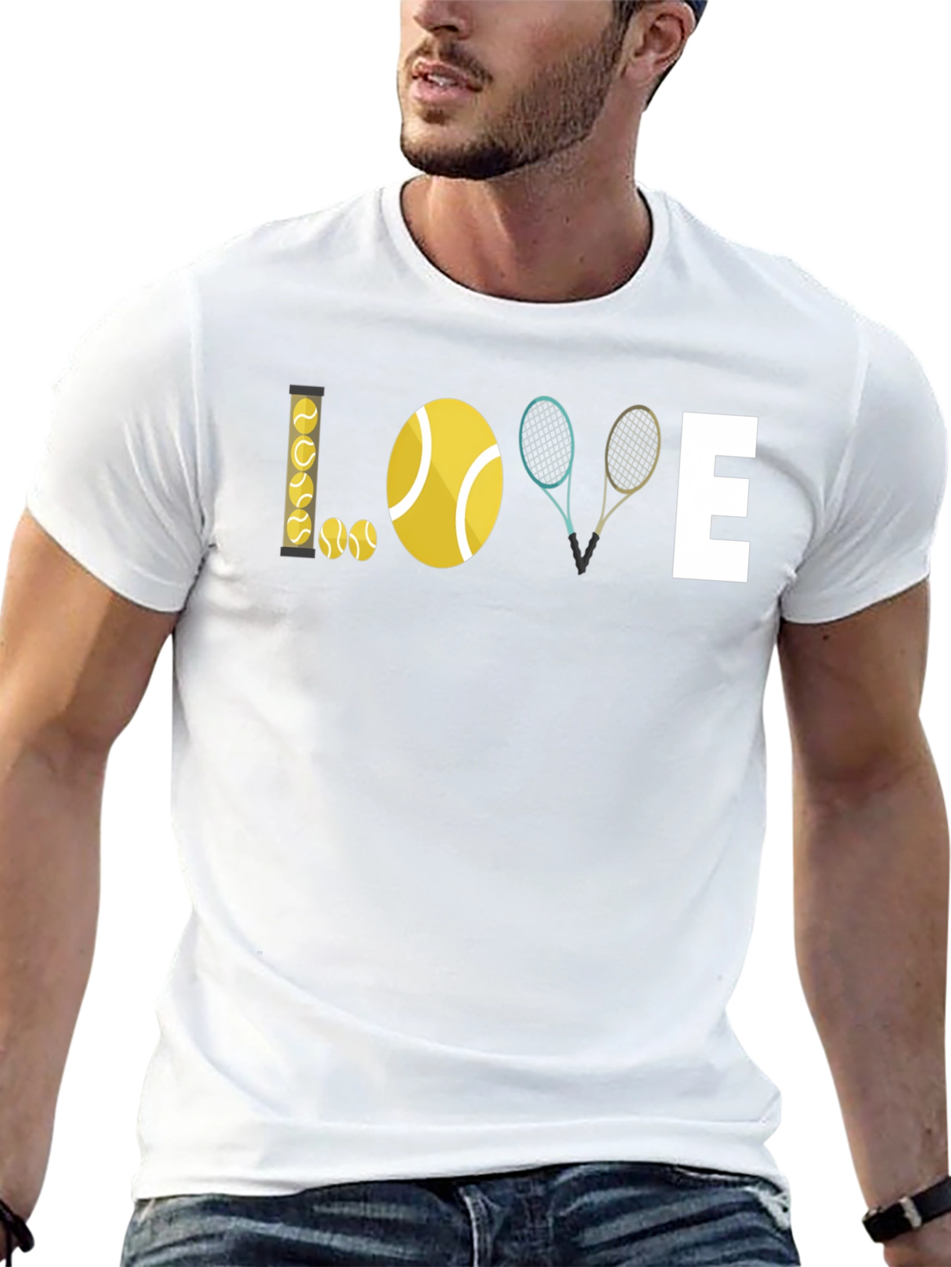 Tennis Love Graphic T-Shirt - Stylish Sporty Tee