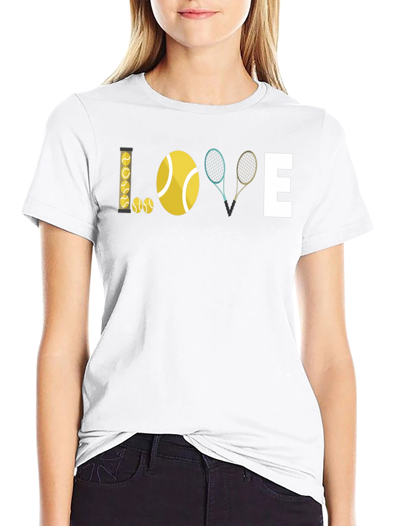 Tennis Love Graphic T-Shirt - Stylish Sporty Tee