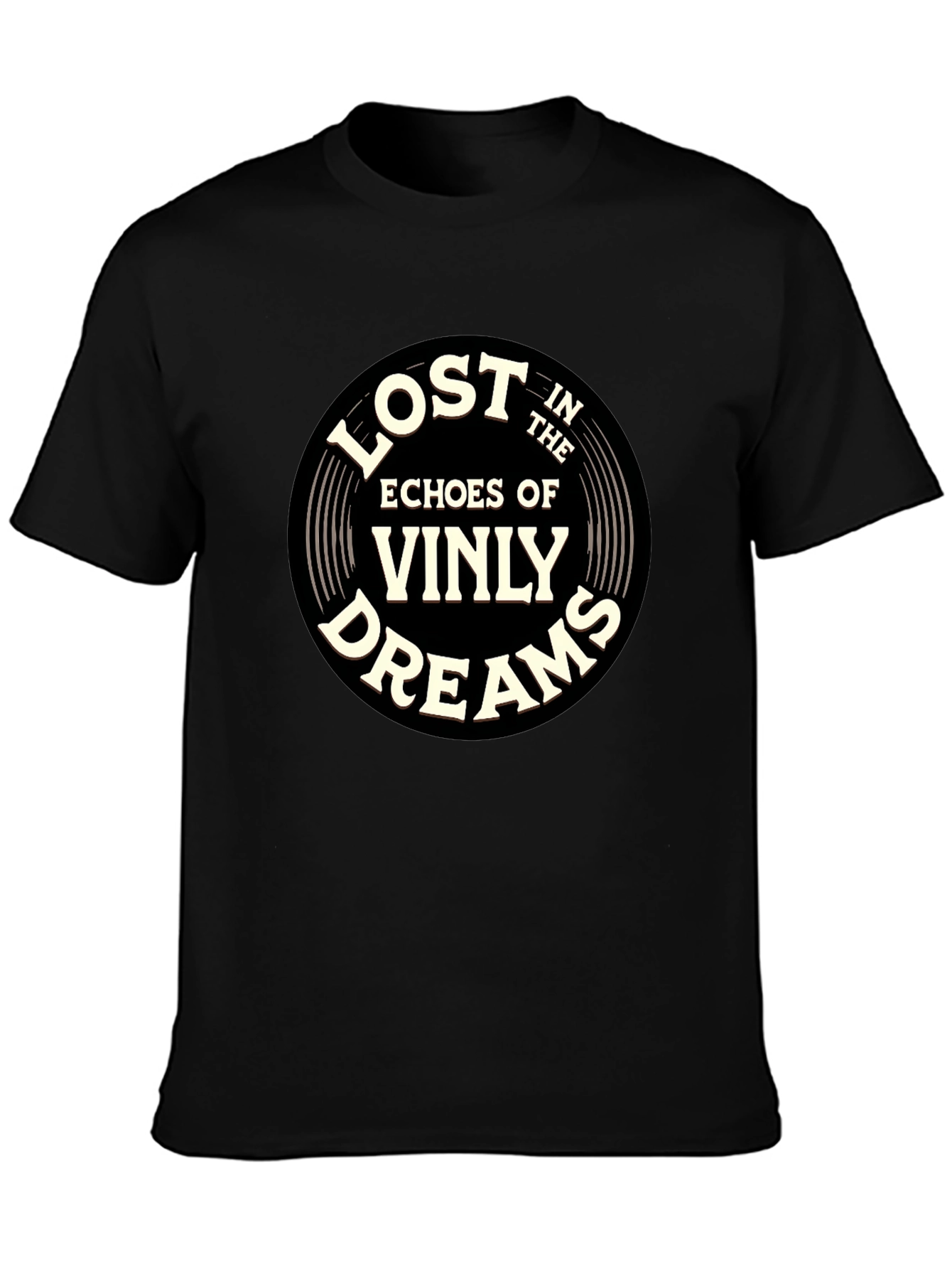 Lost in the Echoes of Vinyl Dreams T-Shirt