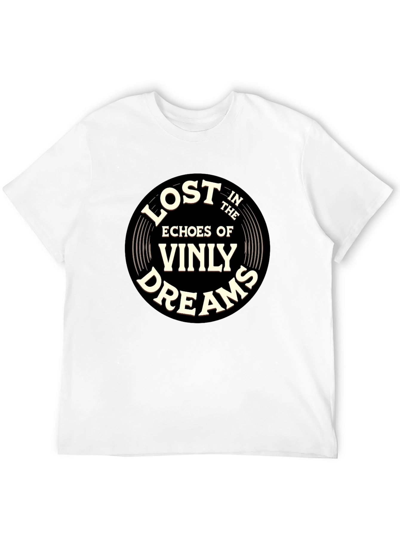 Lost in the Echoes of Vinyl Dreams T-Shirt