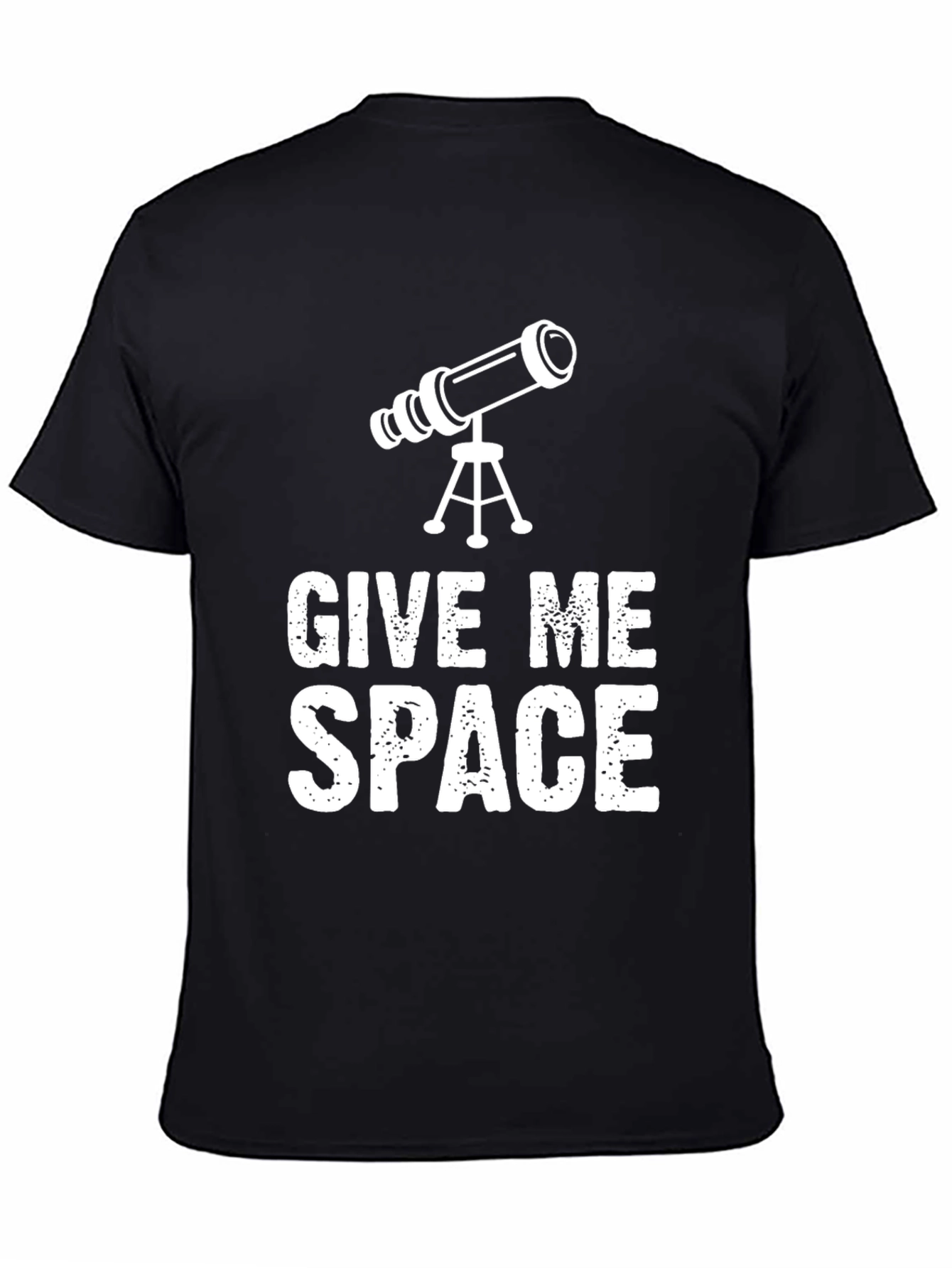 Give Me Space Telescope Black T-Shirt