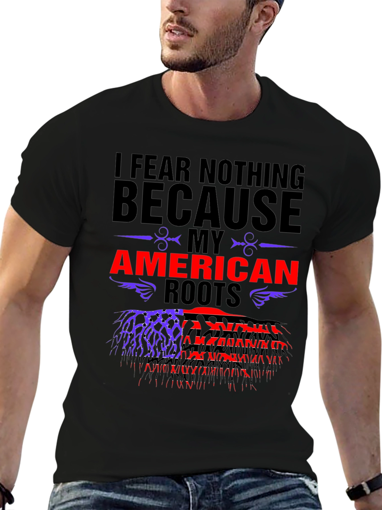 American Roots Graphic Tee - Patriotic Barber Pride