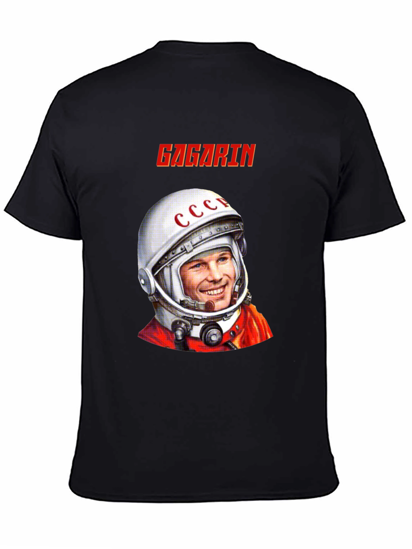 Gagarin Space Race T-Shirt - Black