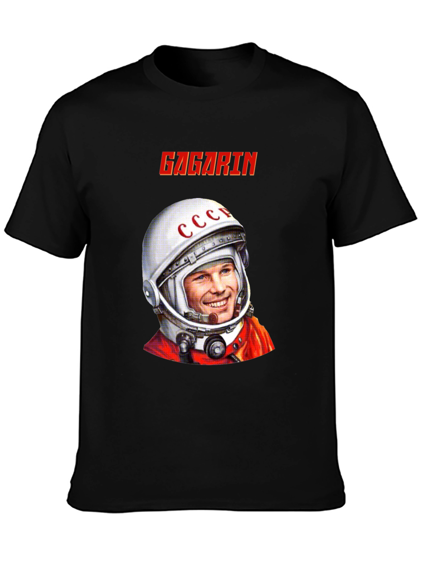 Gagarin Space Race T-Shirt - Black