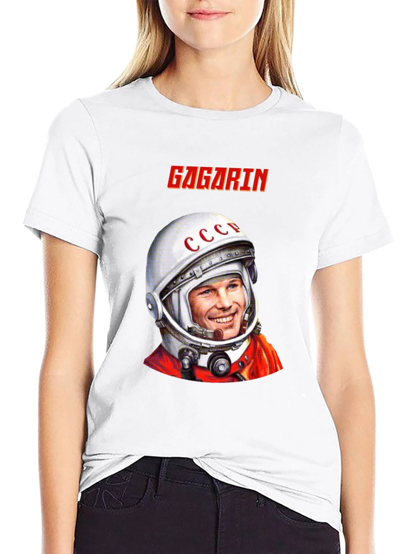Gagarin Space Race T-Shirt - Black