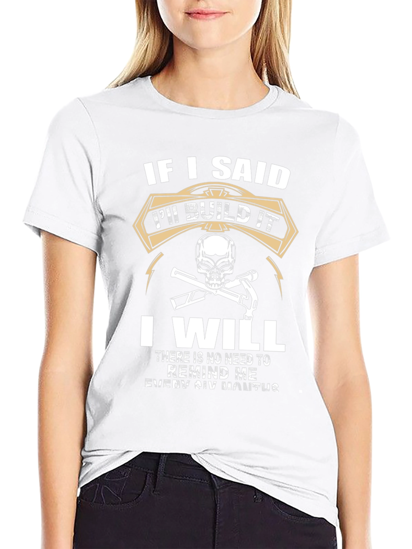Ill Build It Black Graphic T-Shirt
