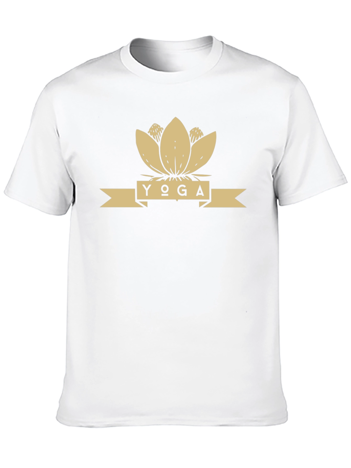 Yoga Lotus Flower Graphic Tee - Black