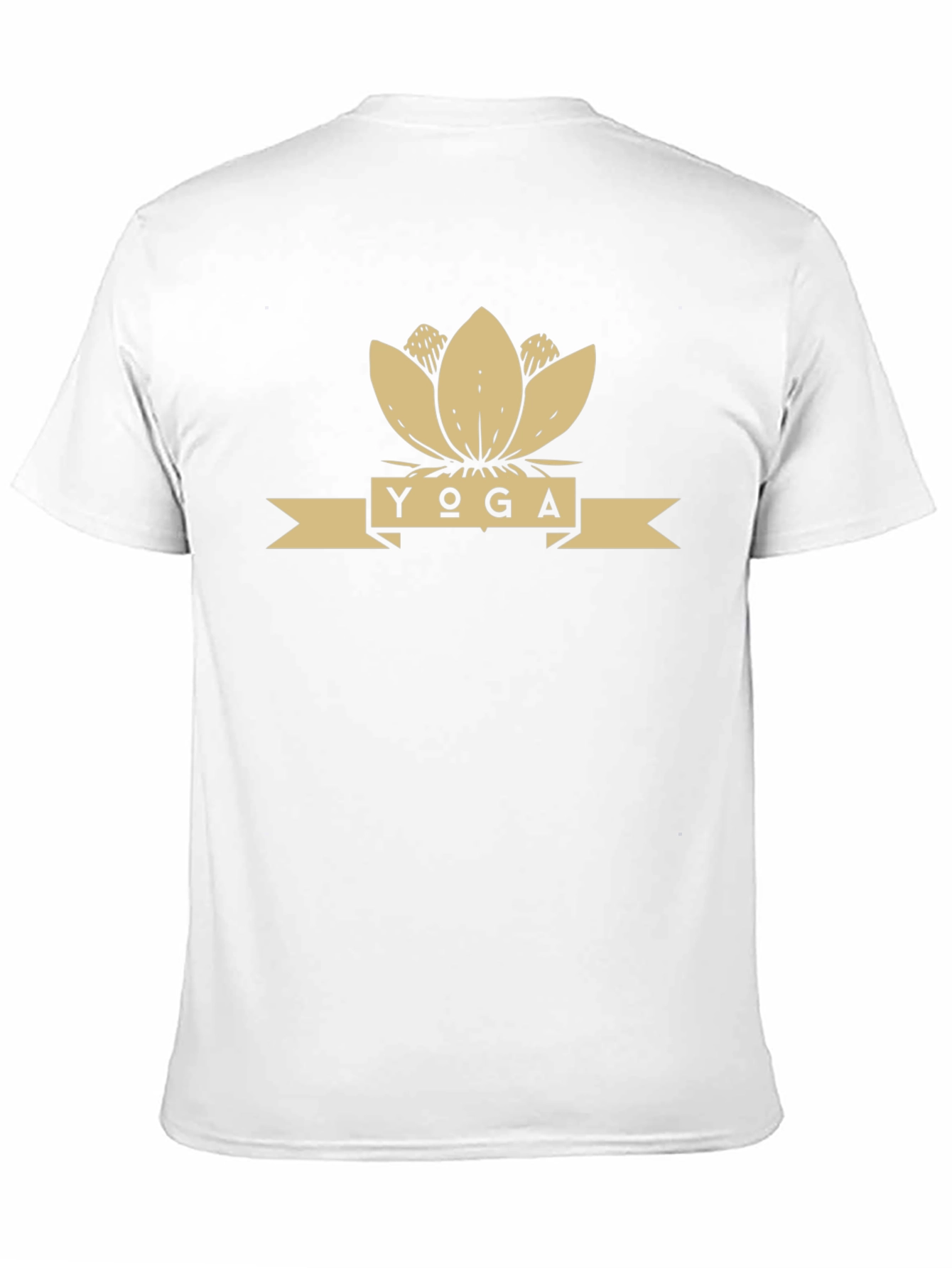 Yoga Lotus Flower Graphic Tee - Black