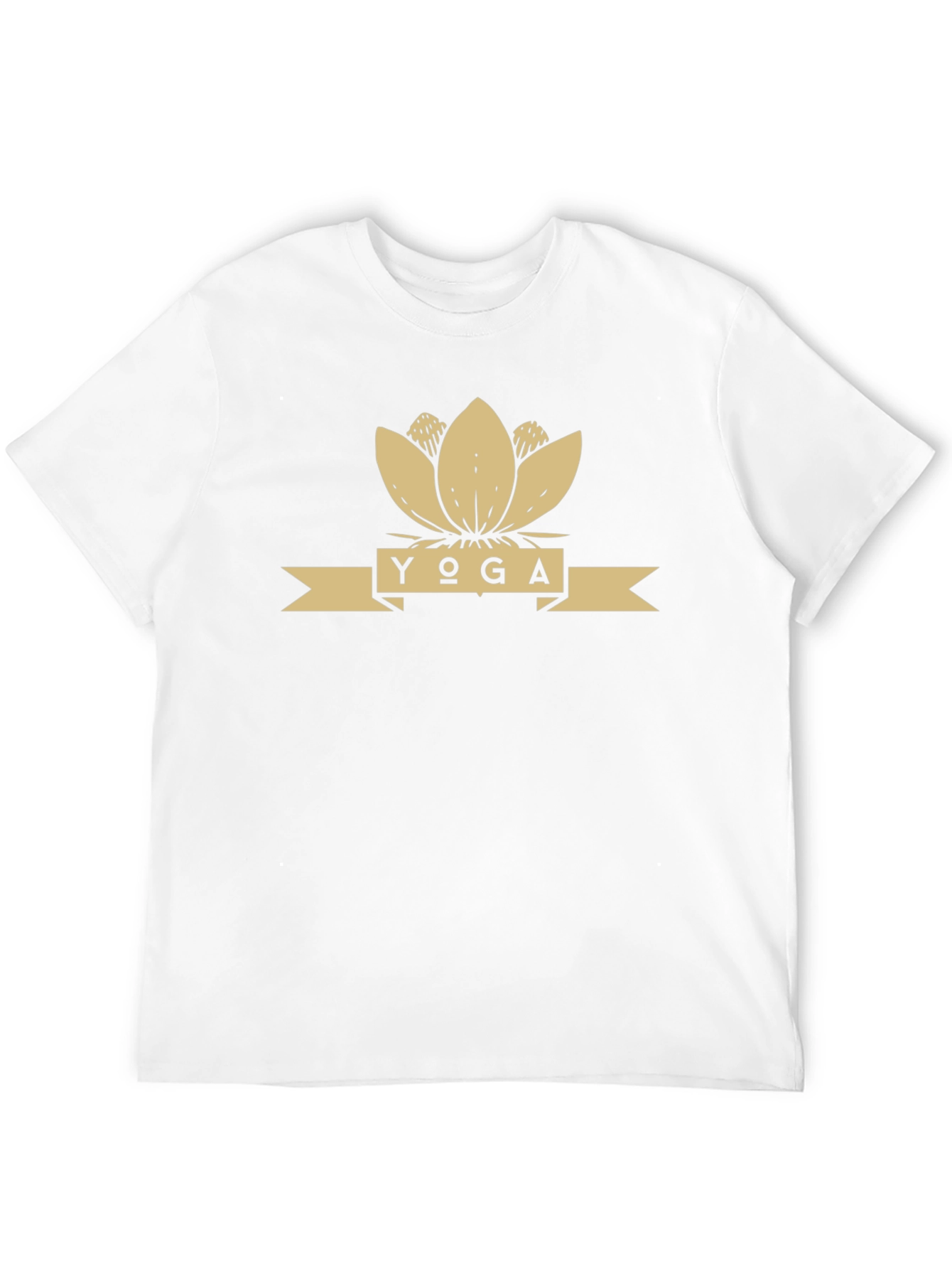 Yoga Lotus Flower Graphic Tee - Black
