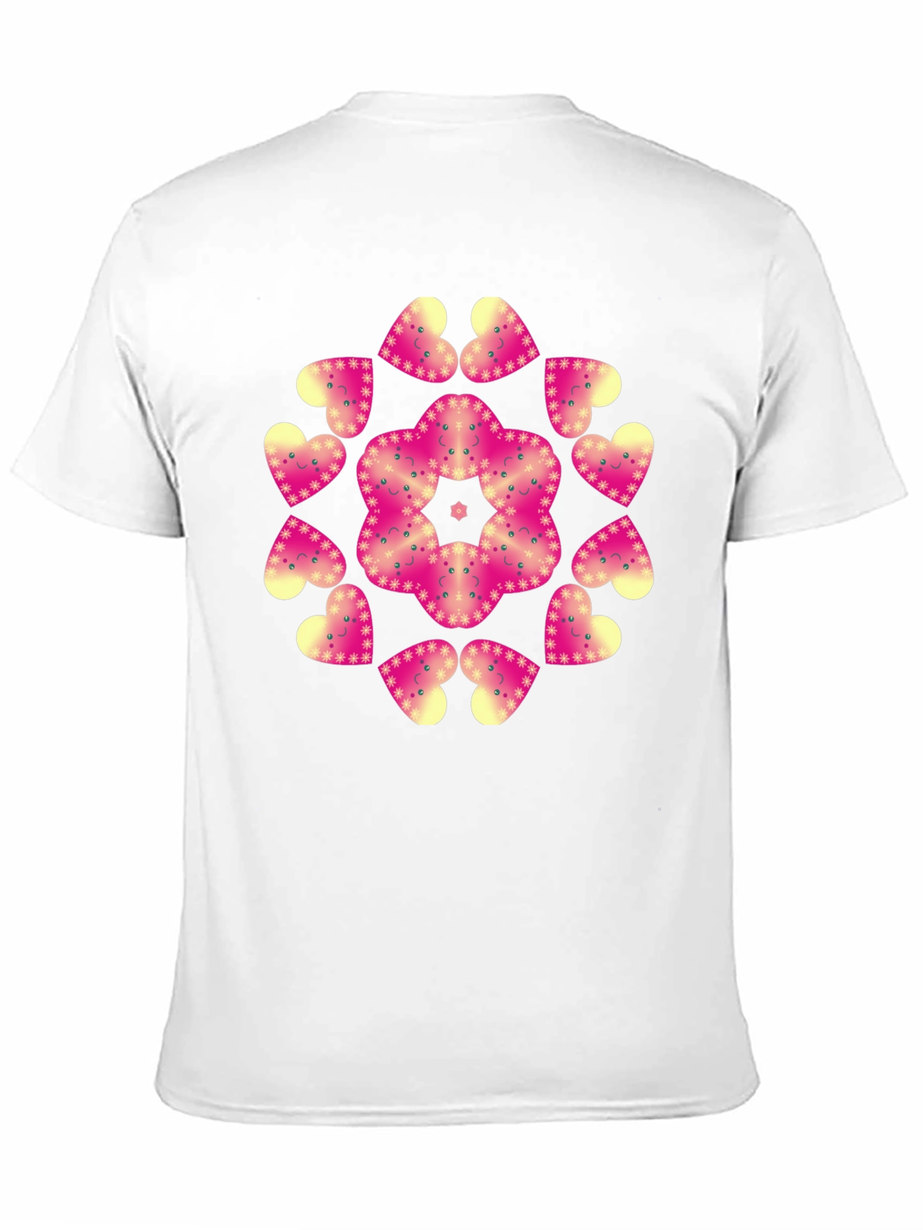Heart Mandala Graphic Black T-Shirt