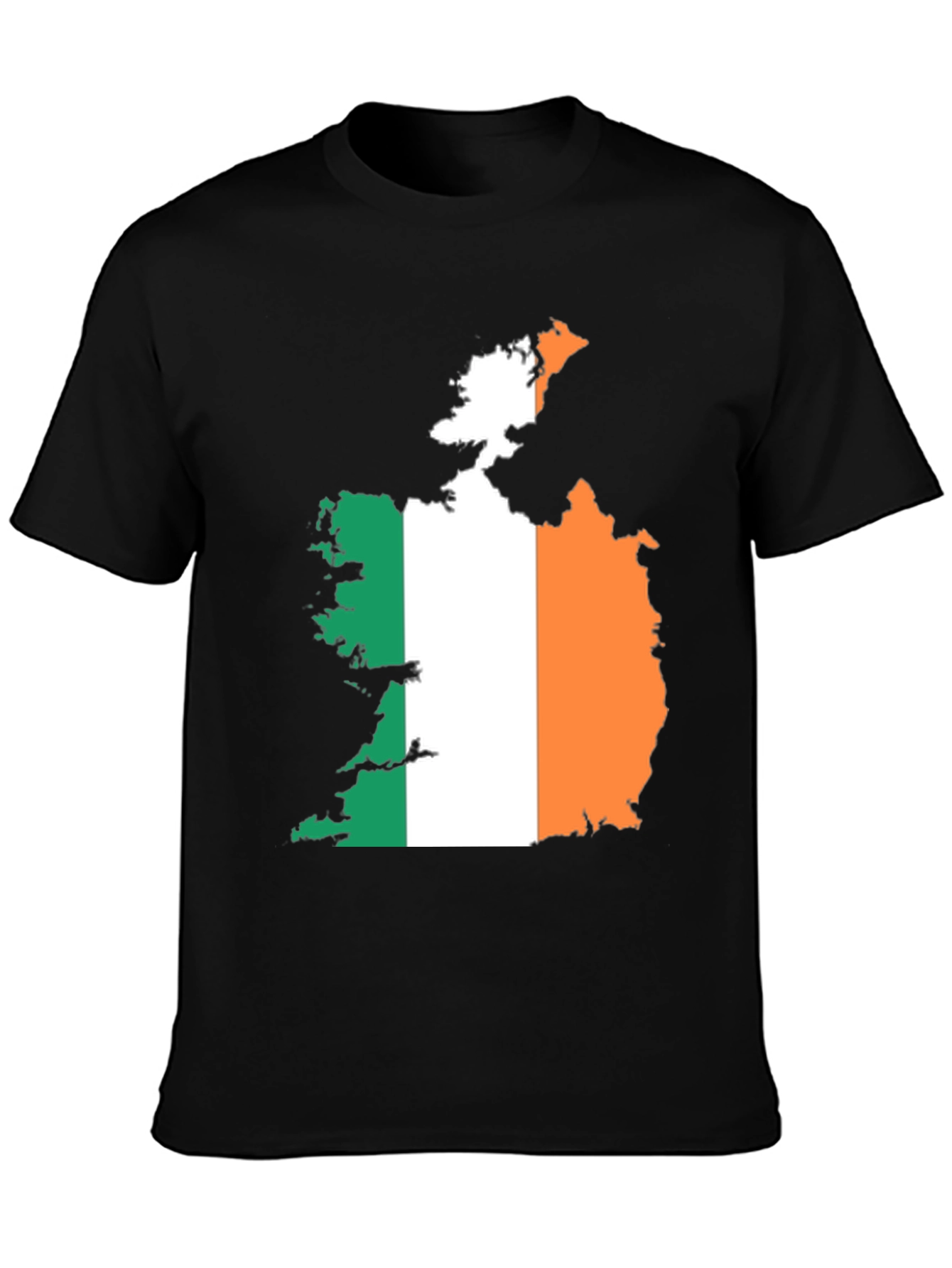 Irish Flag Map Graphic Tee - Black