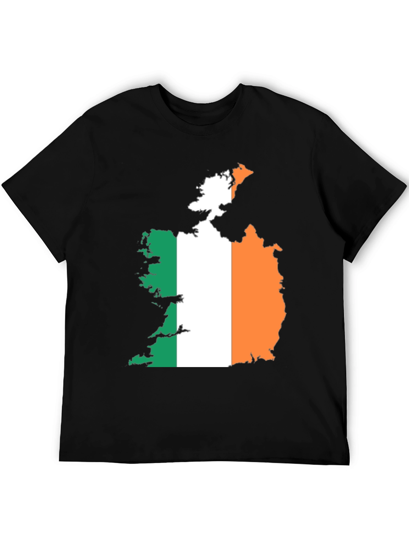 Irish Flag Map Graphic Tee - Black
