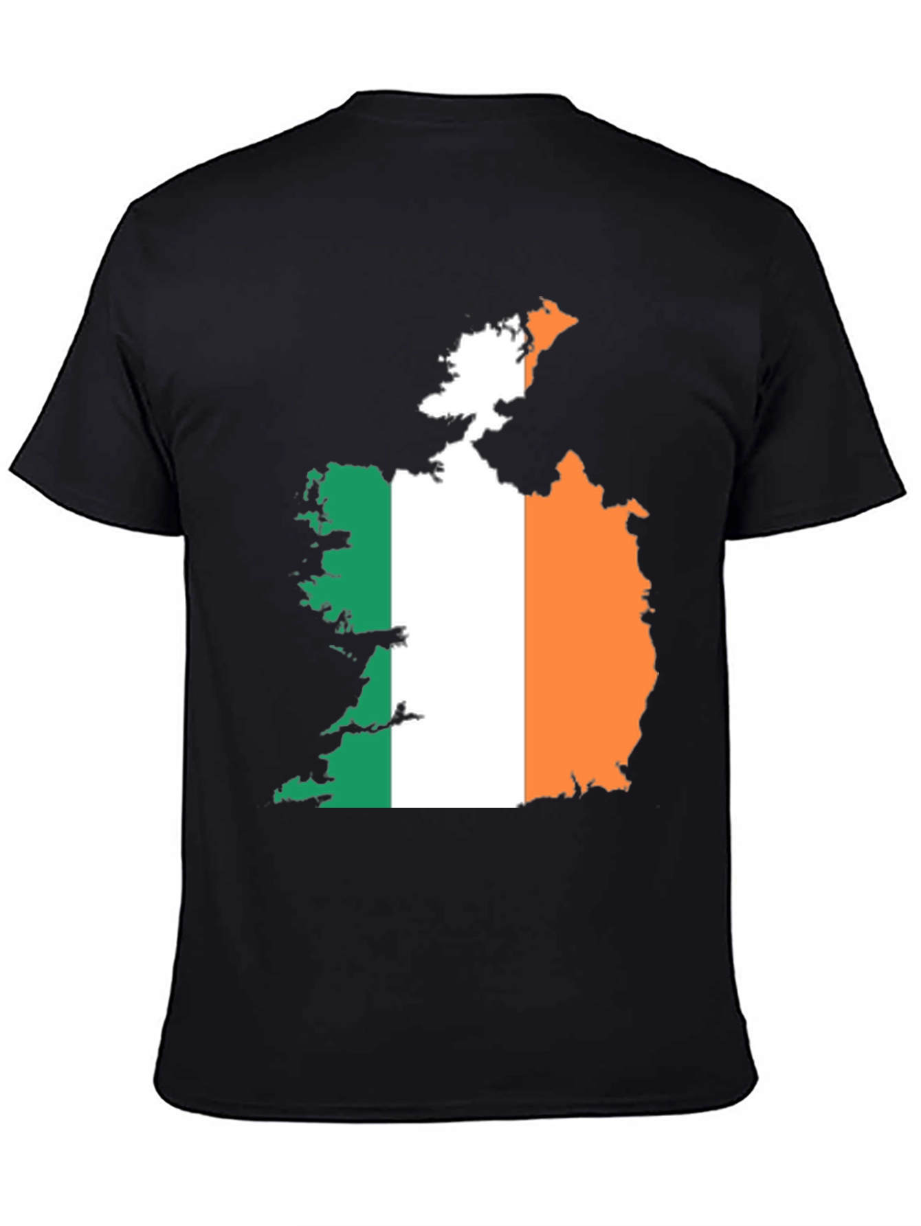 Irish Flag Map Graphic Tee - Black