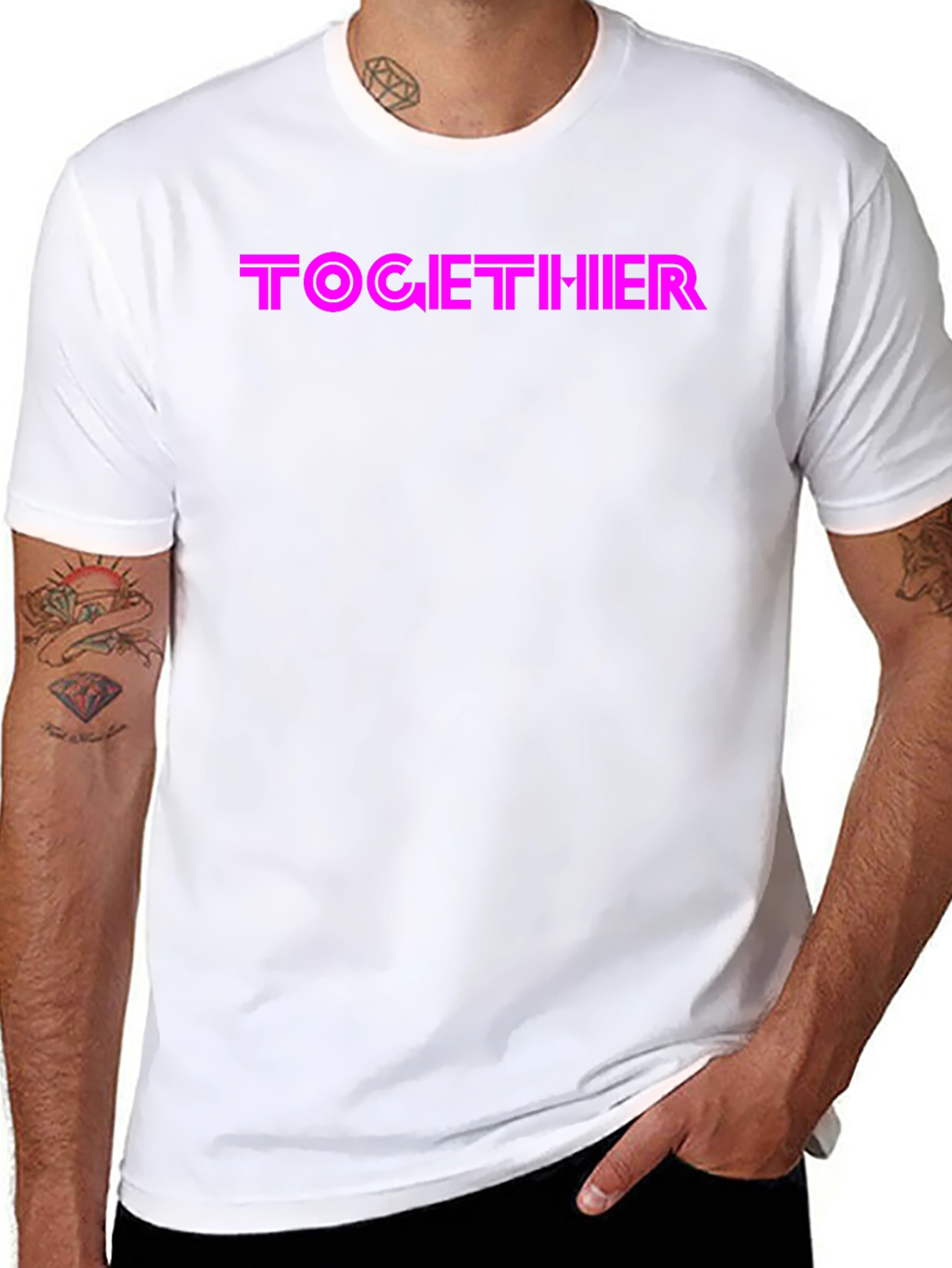 TOGETHIIR Graphic Black T-Shirt