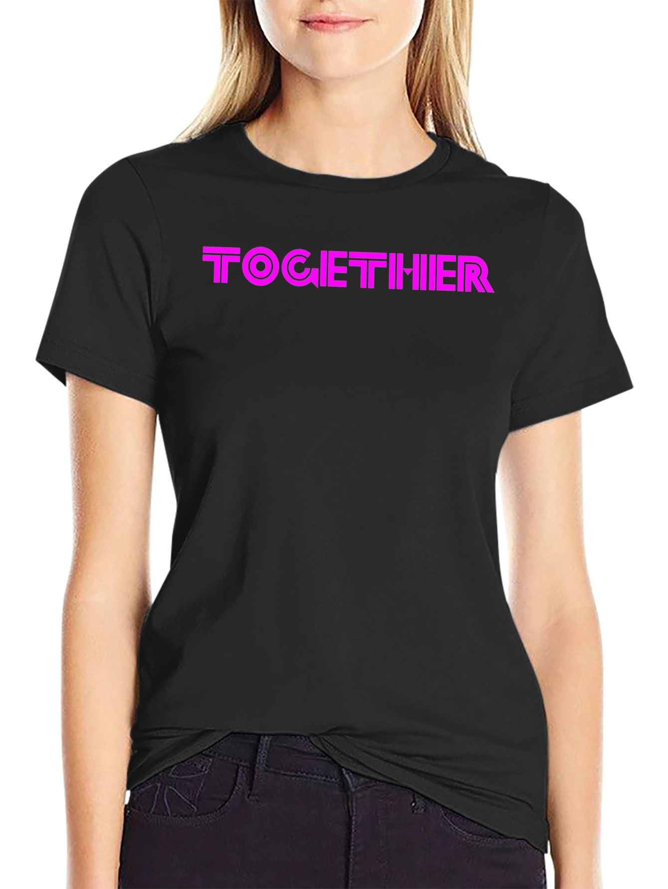 TOGETHIIR Graphic Black T-Shirt