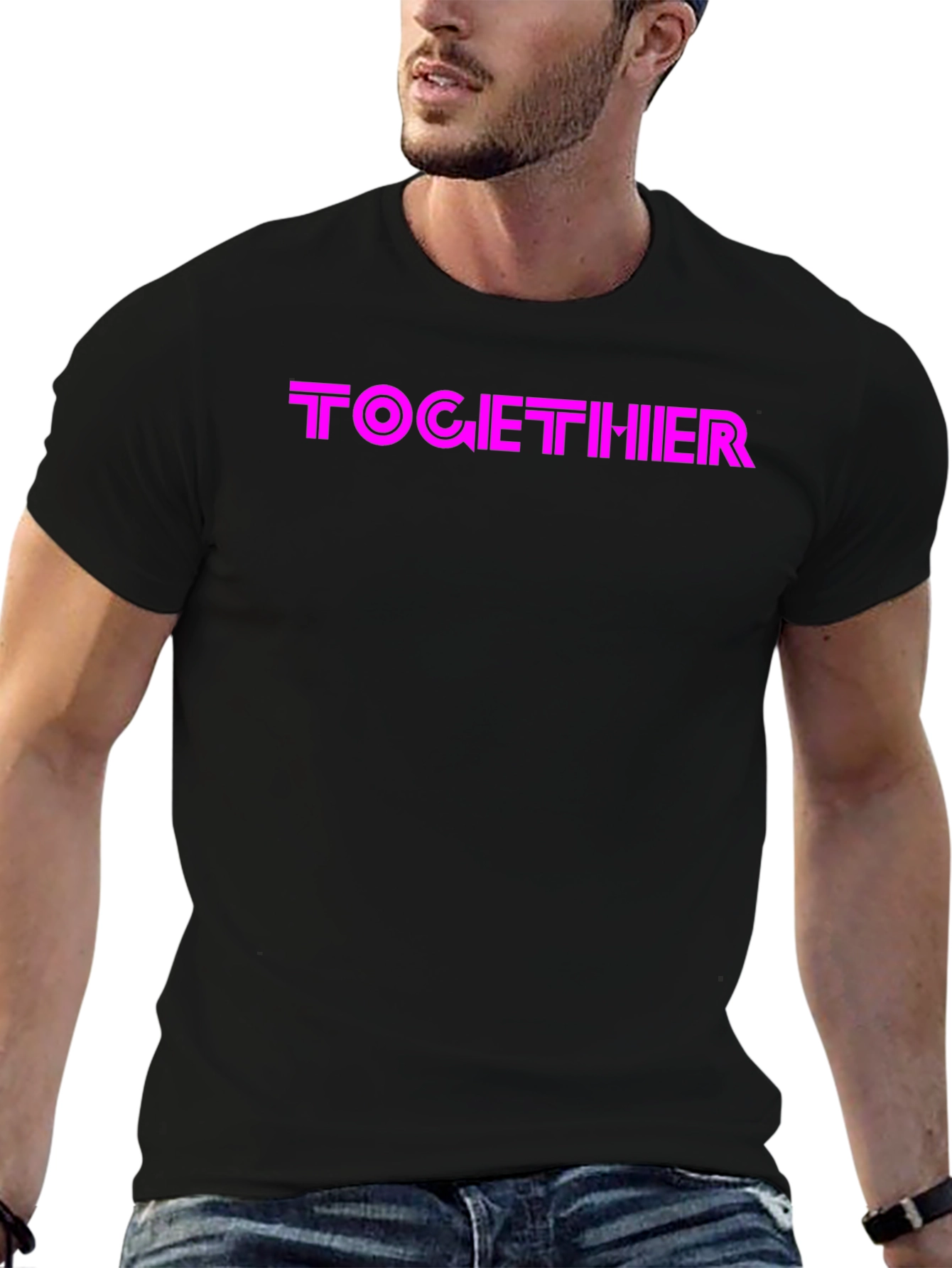 TOGETHIIR Graphic Black T-Shirt
